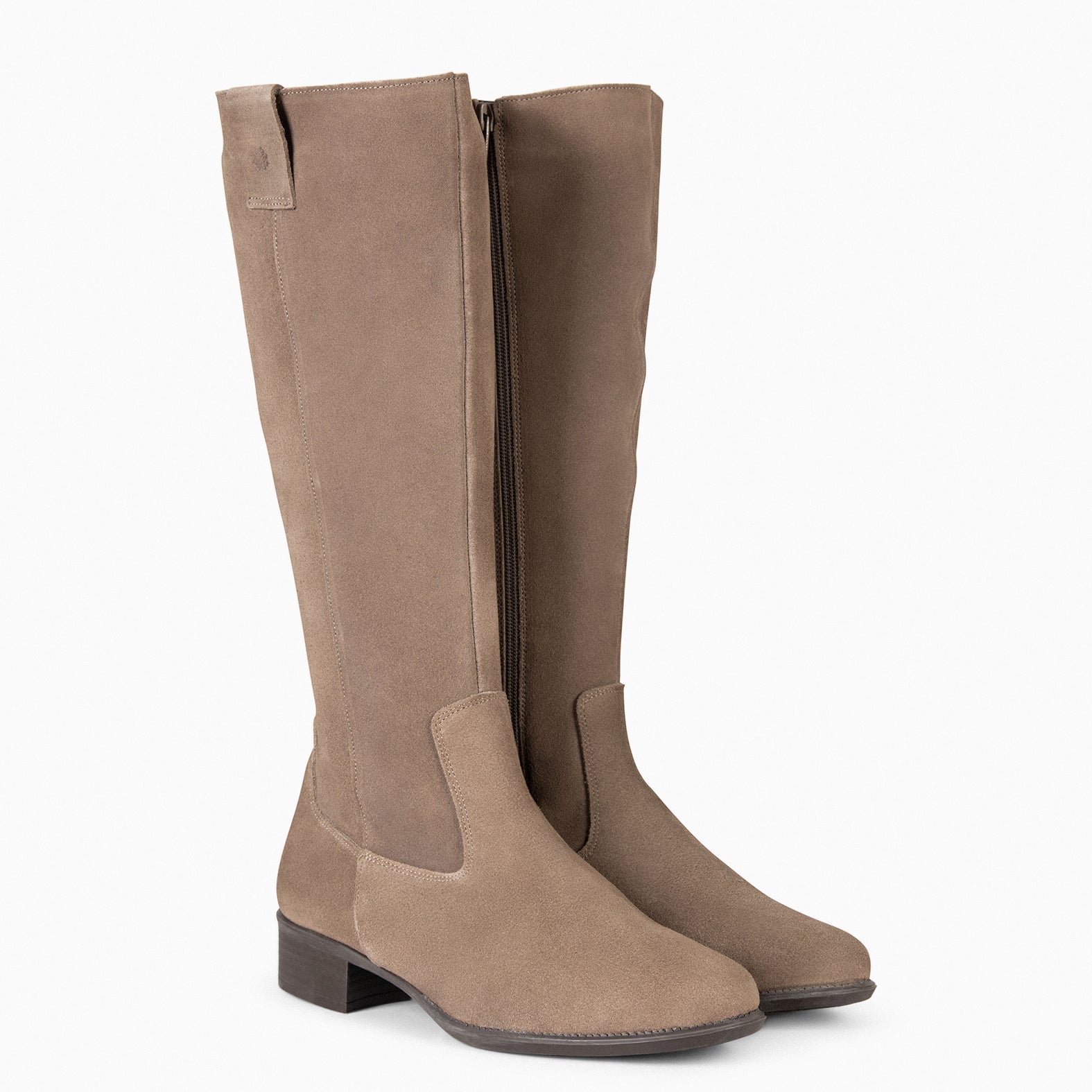 TEXAS - Botas de tacón bajo TAUPE - miMaO ®