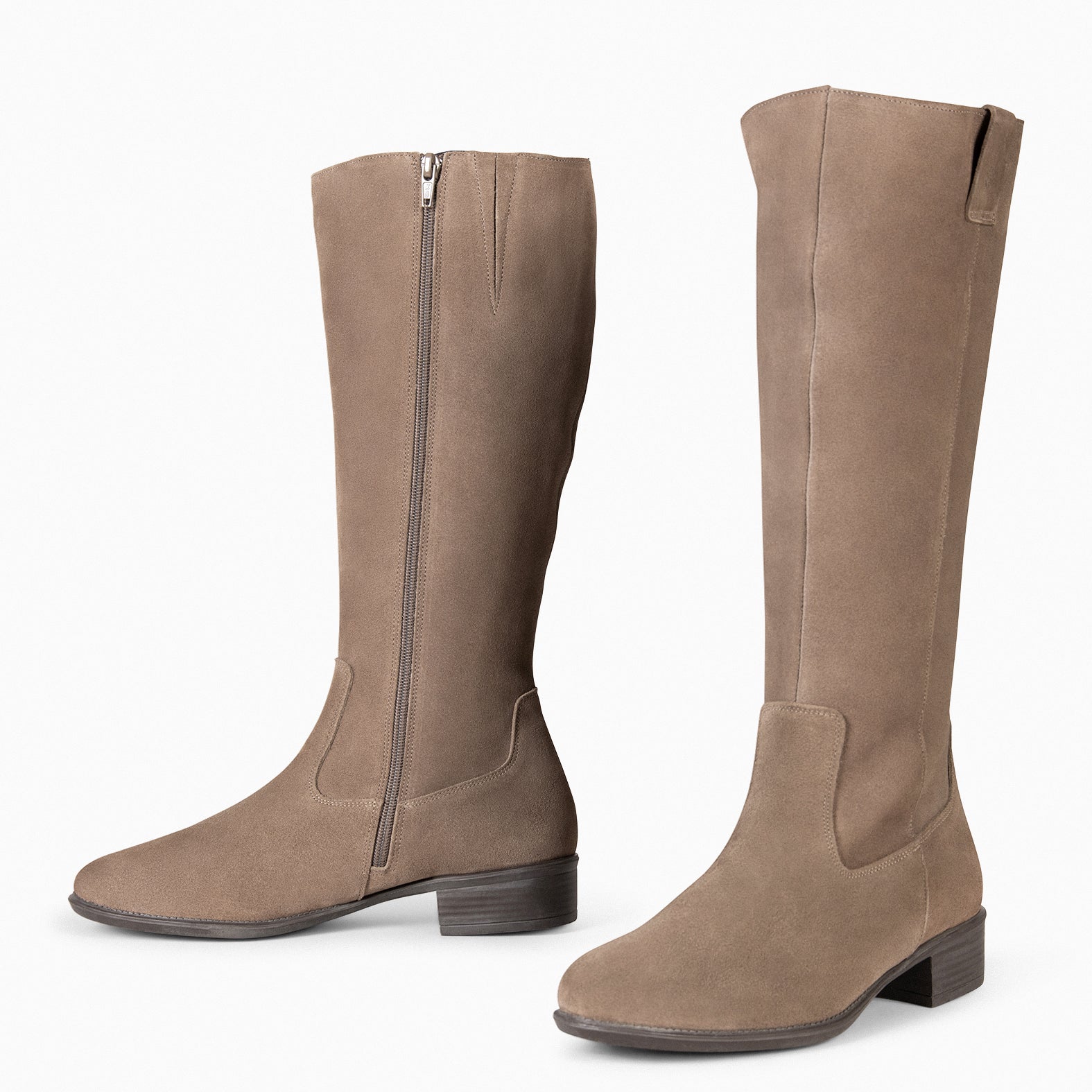 TEXAS - Botas de tacón bajo TAUPE - miMaO ®