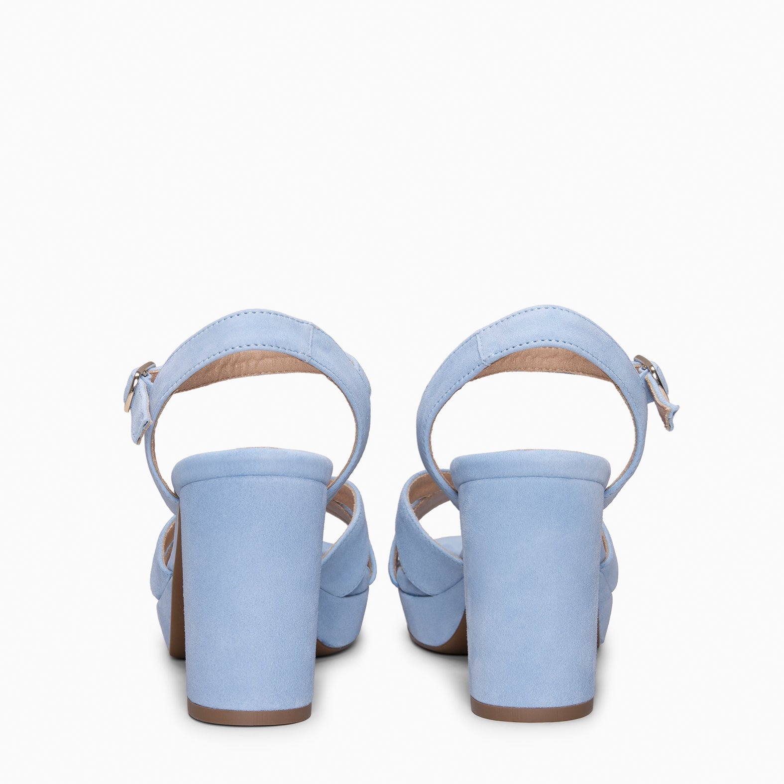 PARIS – Sandalias de fiesta con tacón alto y plataforma AZUL CLARO - miMaO ®