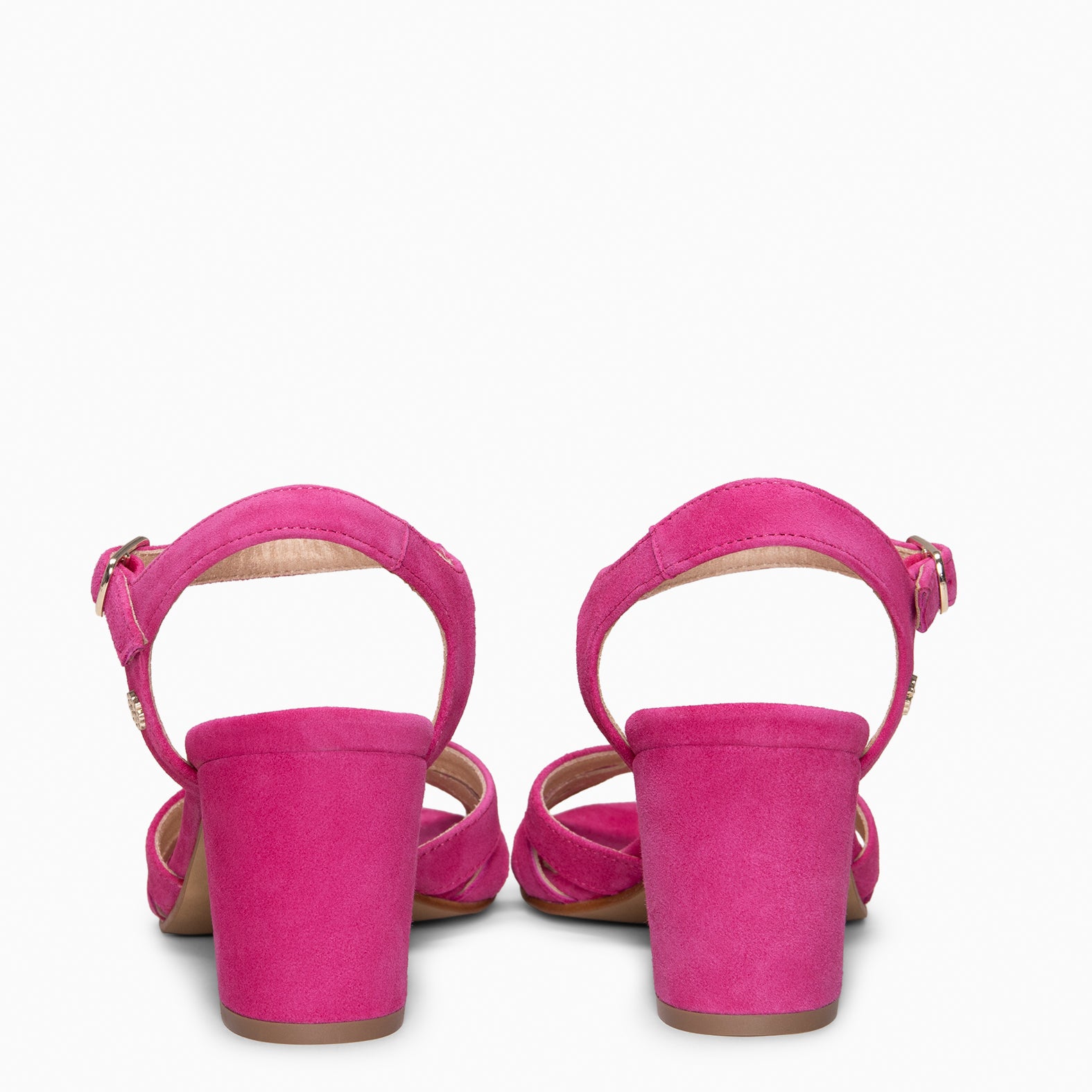 MUSA – Sandalias de Tacón ancho FUCSIA - miMaO ®