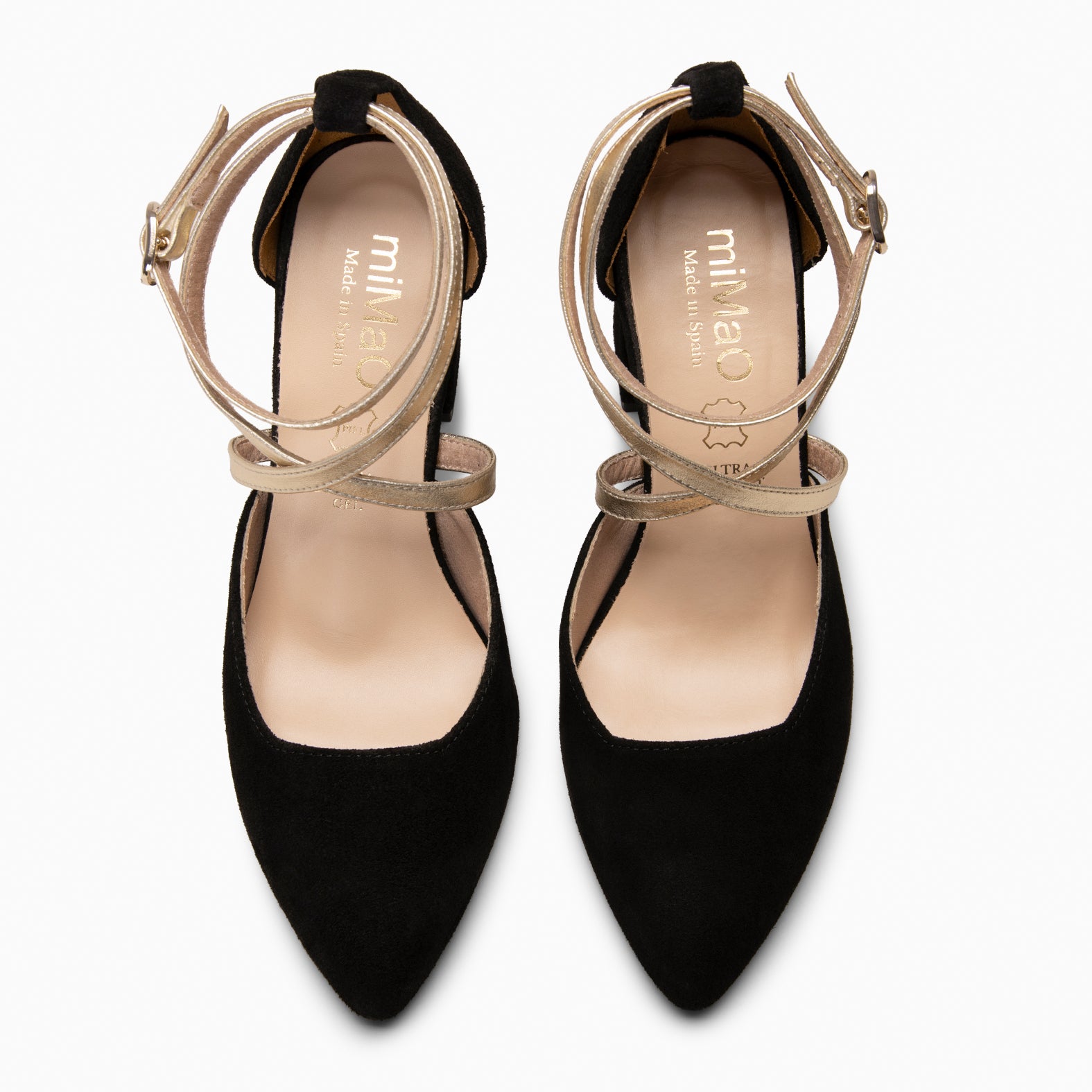 ARIEL - Zapato de tacón ancho NEGRO METAL - miMaO ®