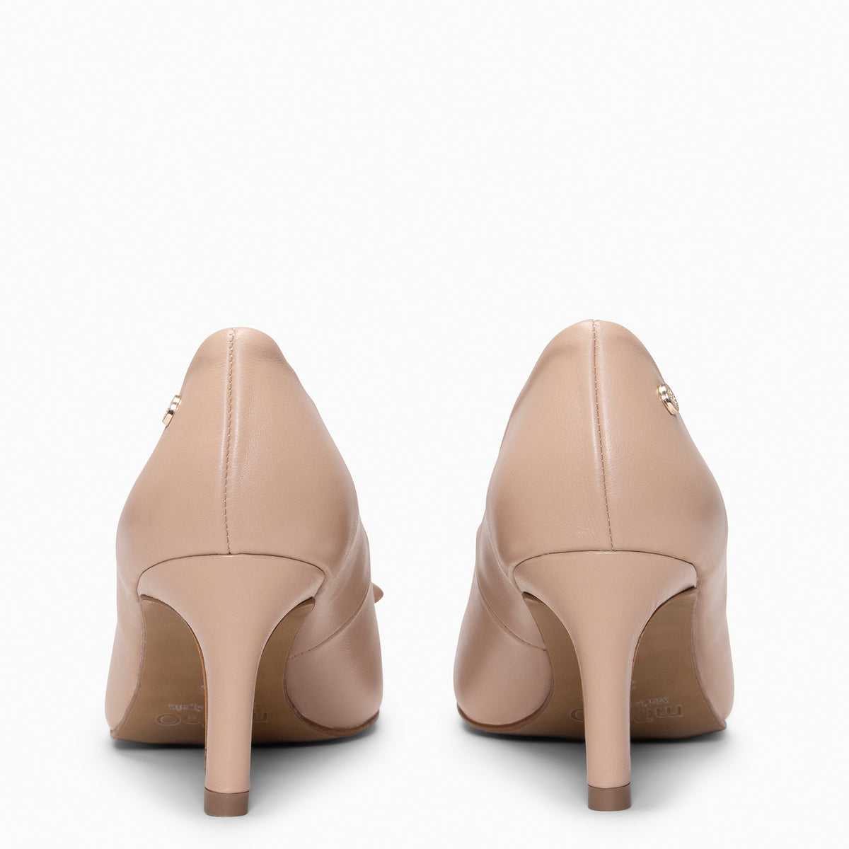 MONI - Zapatos de salón de tacón fino con lazo TAUPE