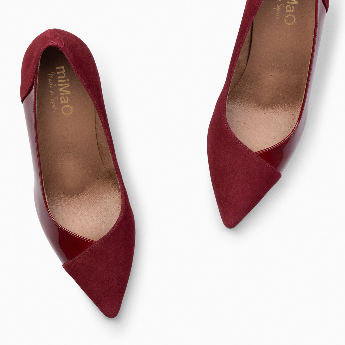 GLAM – Zapatos elegantes de tacón alto BURDEOS CHAROL