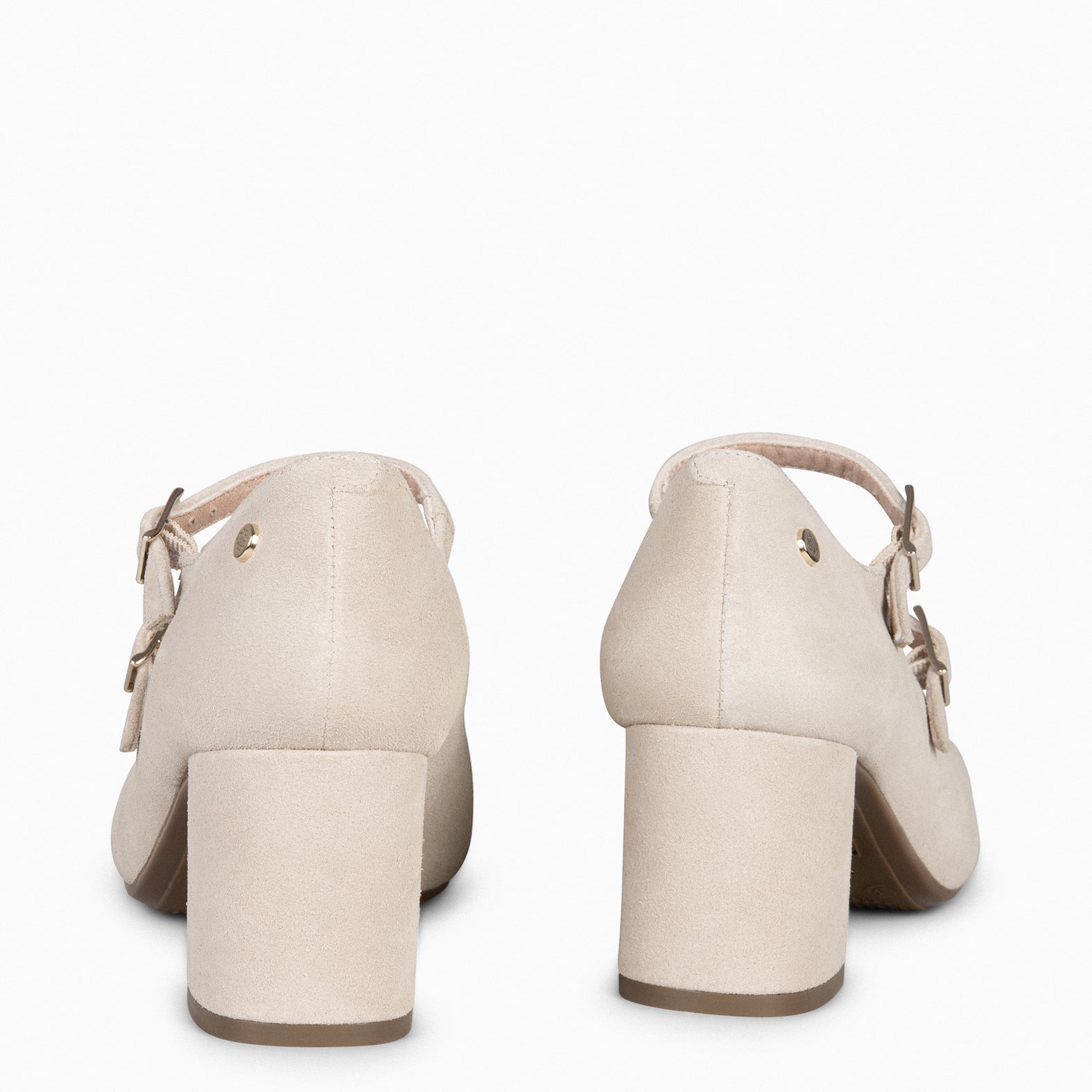 FEBRIS - Zapatos de serraje con pulsera BEIGE - miMaO ®