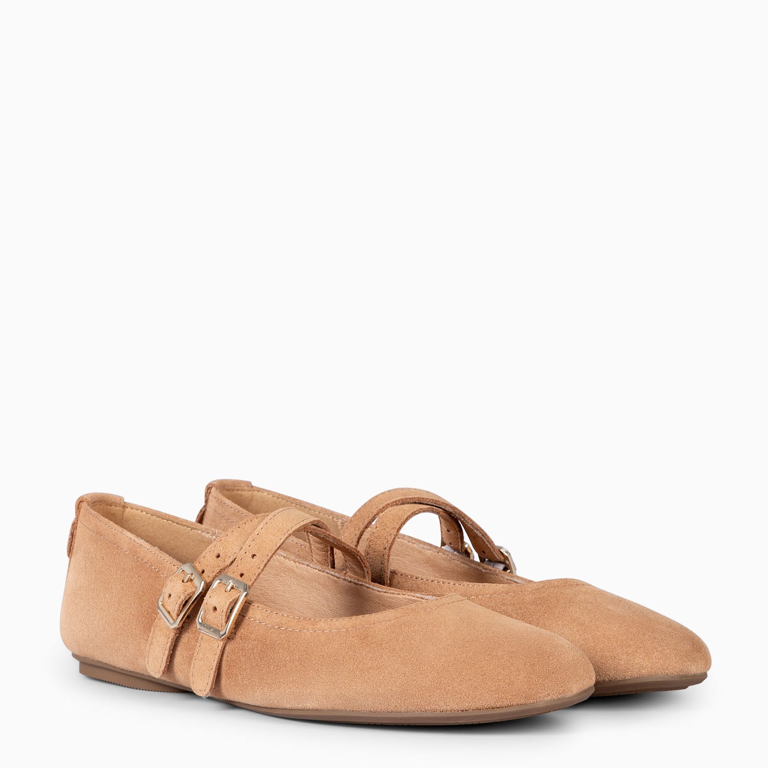 AMAPOLA - BAILARINA PLANA BARESOFT CAMEL - miMaO ®