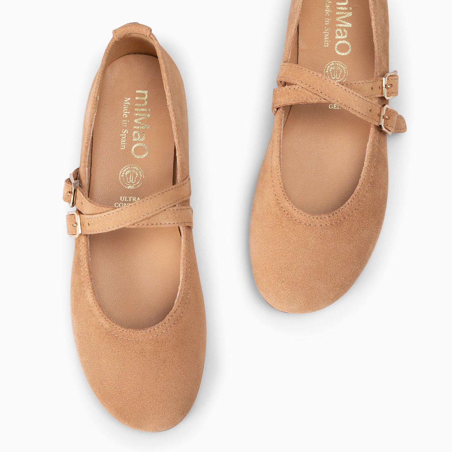 AMAPOLA - BAILARINA PLANA BARESOFT CAMEL - miMaO ®