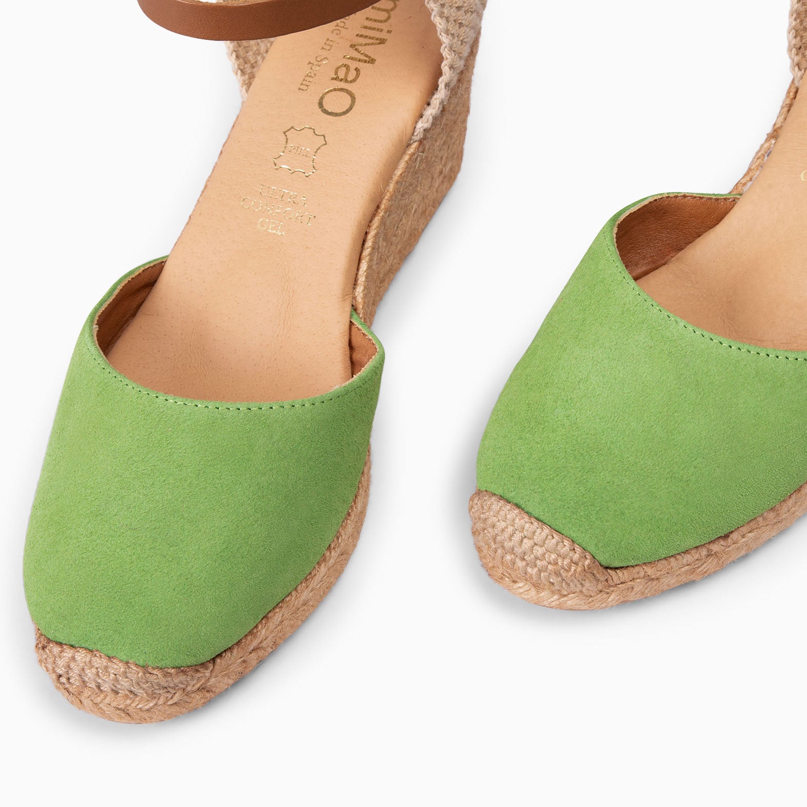 ALTEA - GREEN MID-WEDGE ESPADRILLE