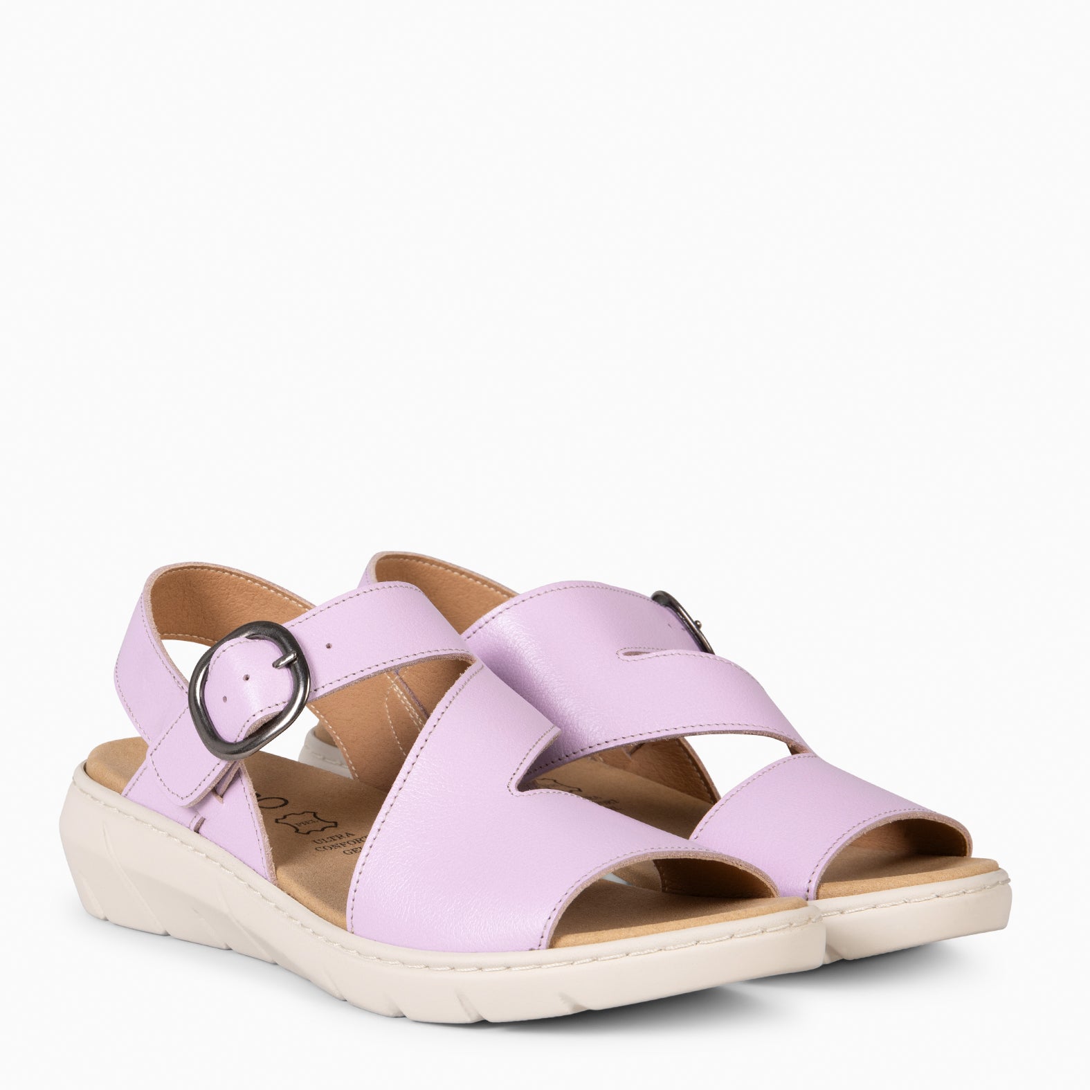 NATURA – Sandalias con plantilla Extraíble MALVA