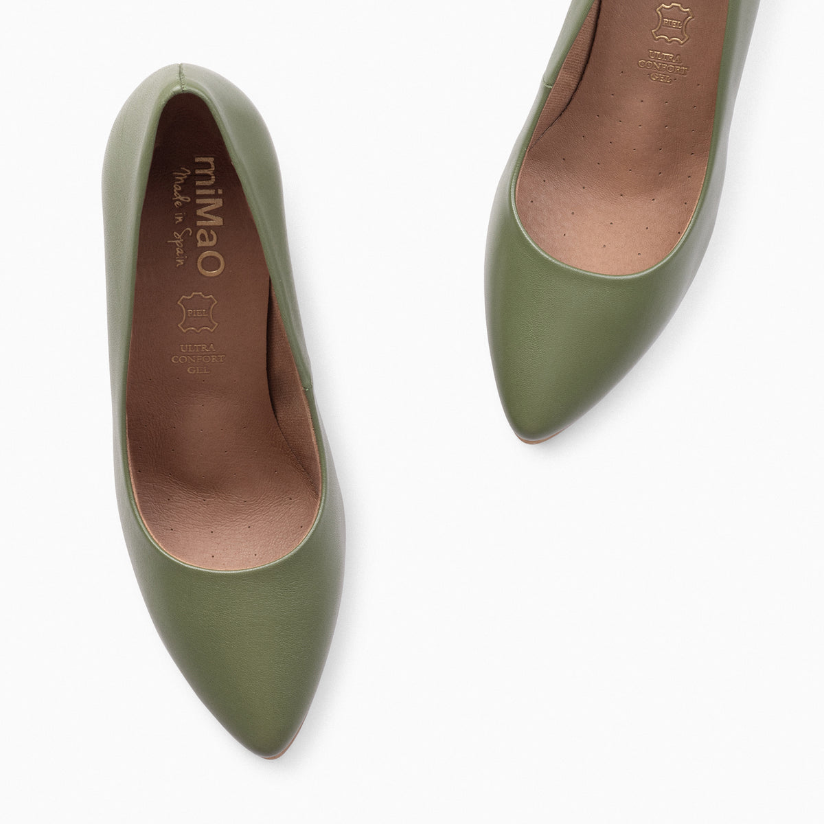 URBAN SALON – Zapatos de tacón alto de napa VERDE - miMaO ®