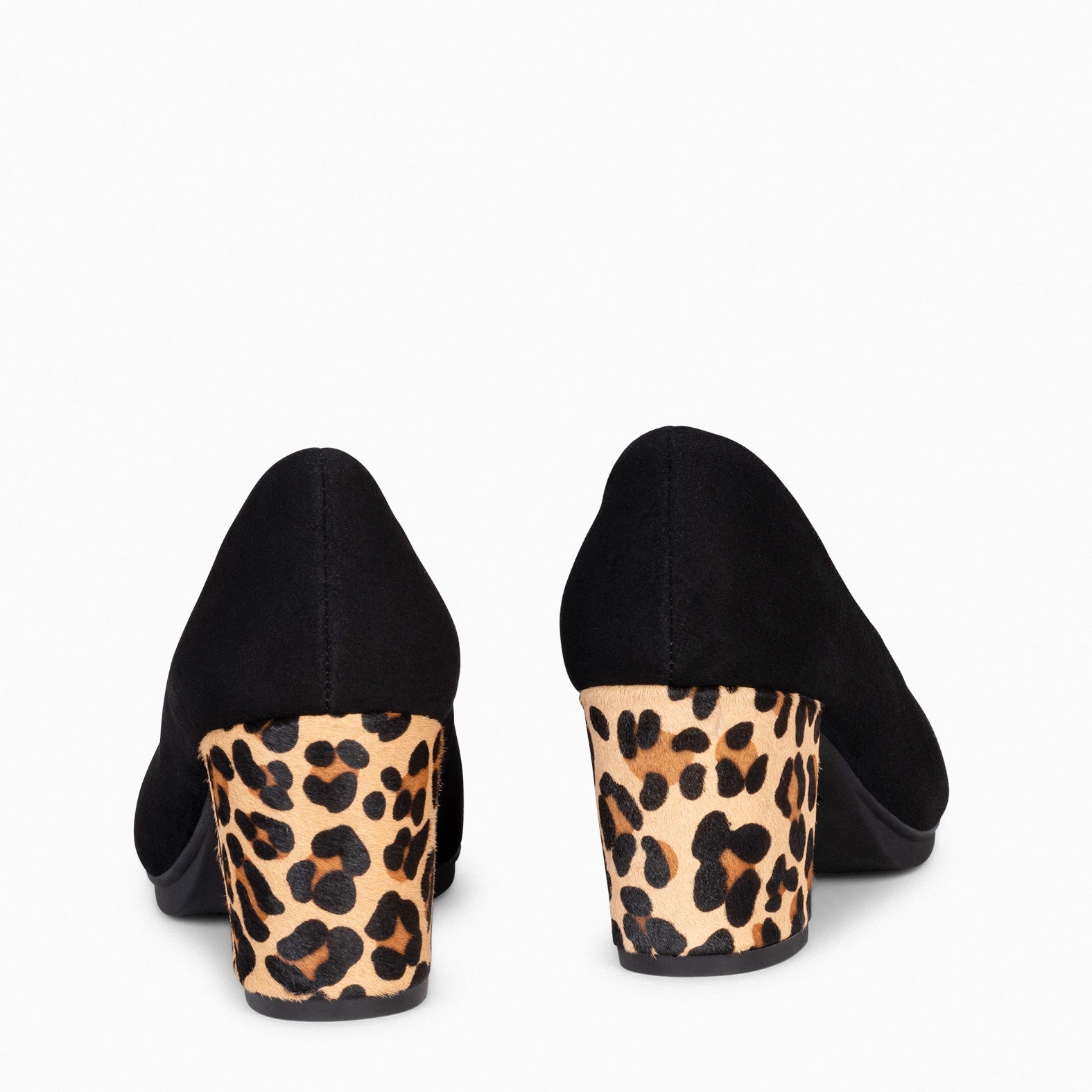 URBAN S WILD - Zapatos negros de tacón Animal Print LEOPARDO - miMaO ®