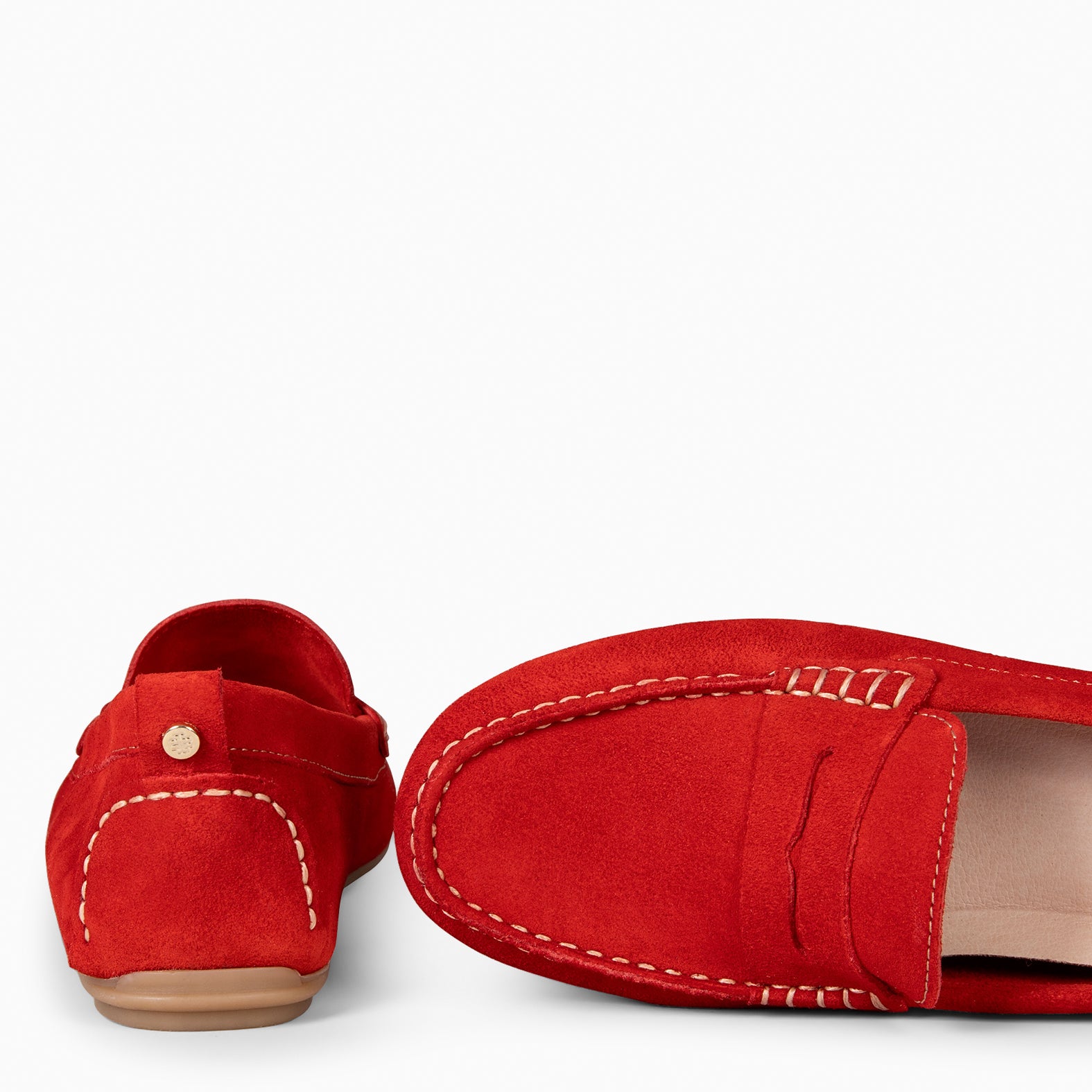 MONTEZ – Mocasín plano con plantilla extraíble ROJO - miMaO ®