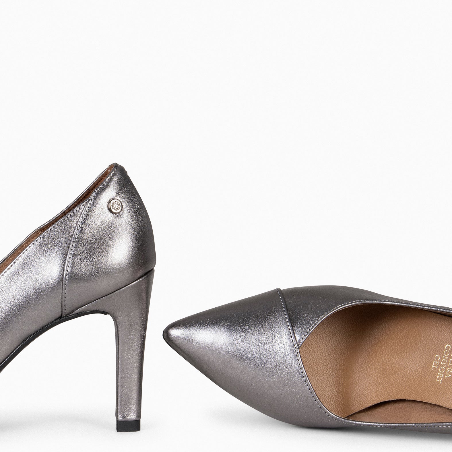 GLAM - Zapatos elegantes de tacón alto PLATA - miMaO ®