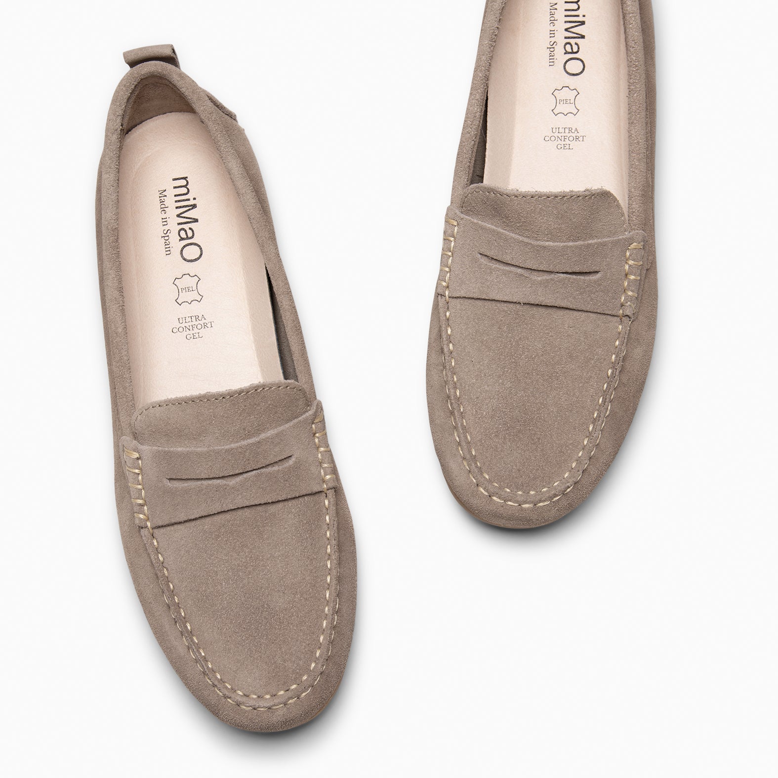 MONTEZ – Mocasín plano con plantilla extraíble GRIS - miMaO ®