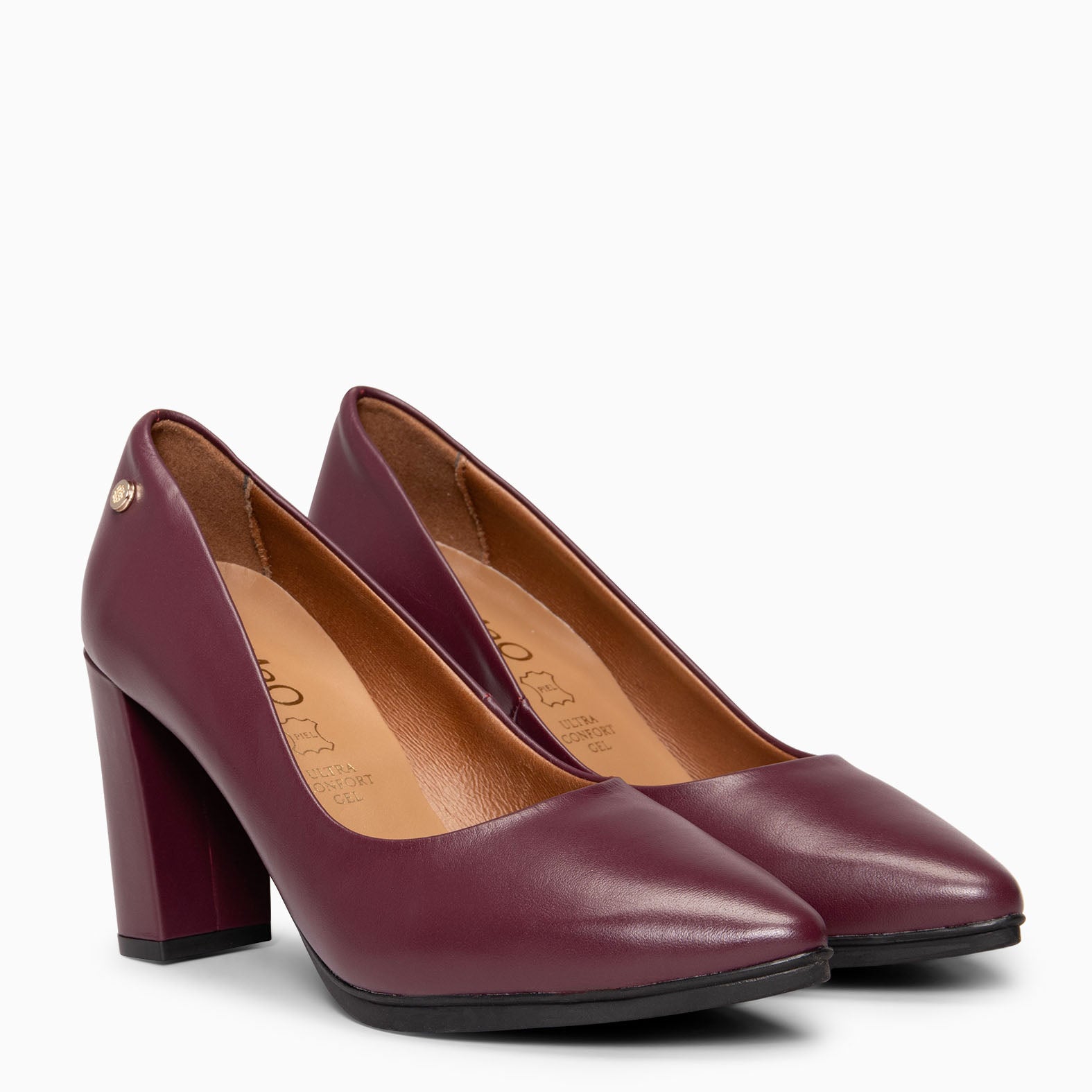 URBAN SALÓN - Zapatos de tacón alto de napa en BURDEOS - miMaO ®