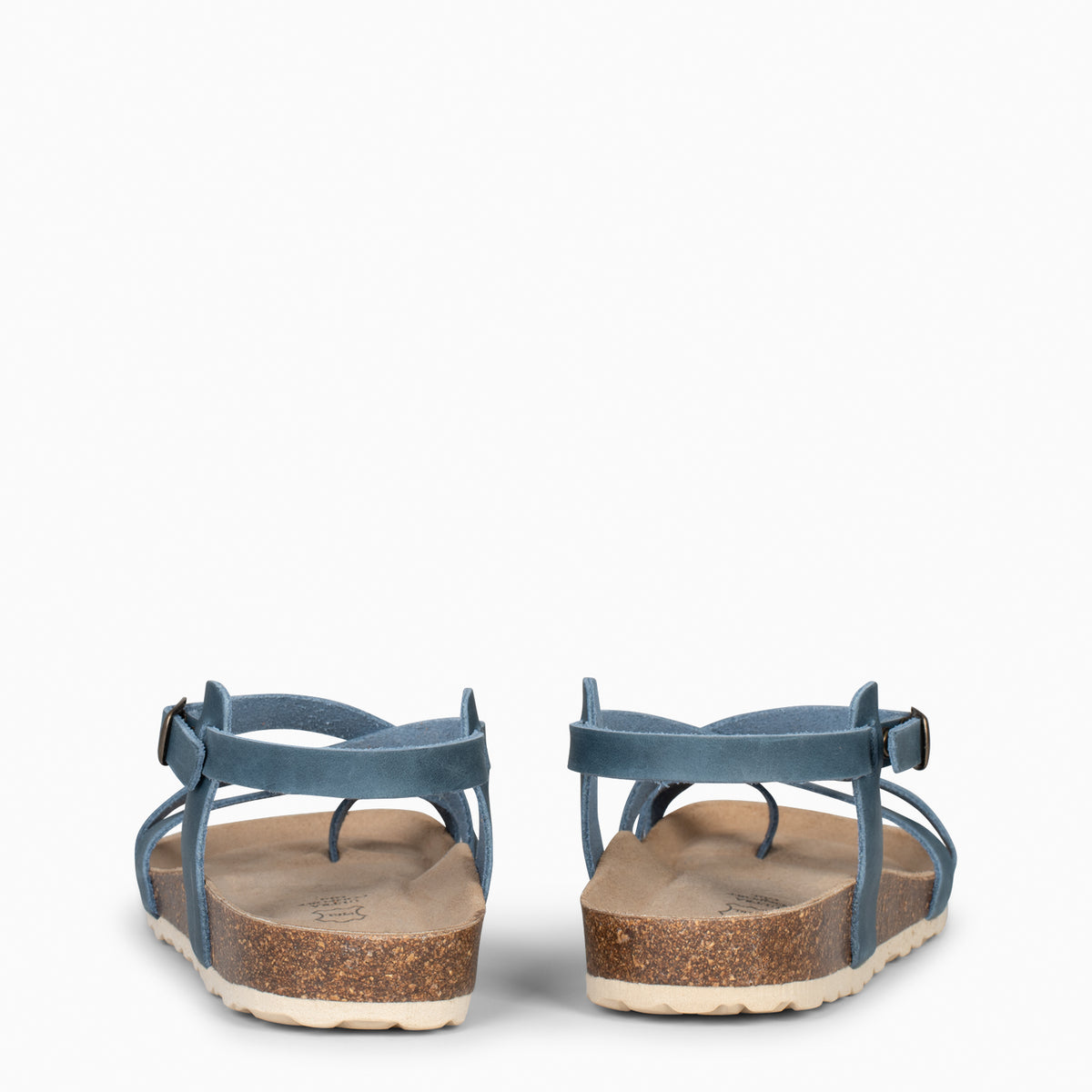 BOHEMIAN – Sandalias BIO con pulsera de dedo AZUL