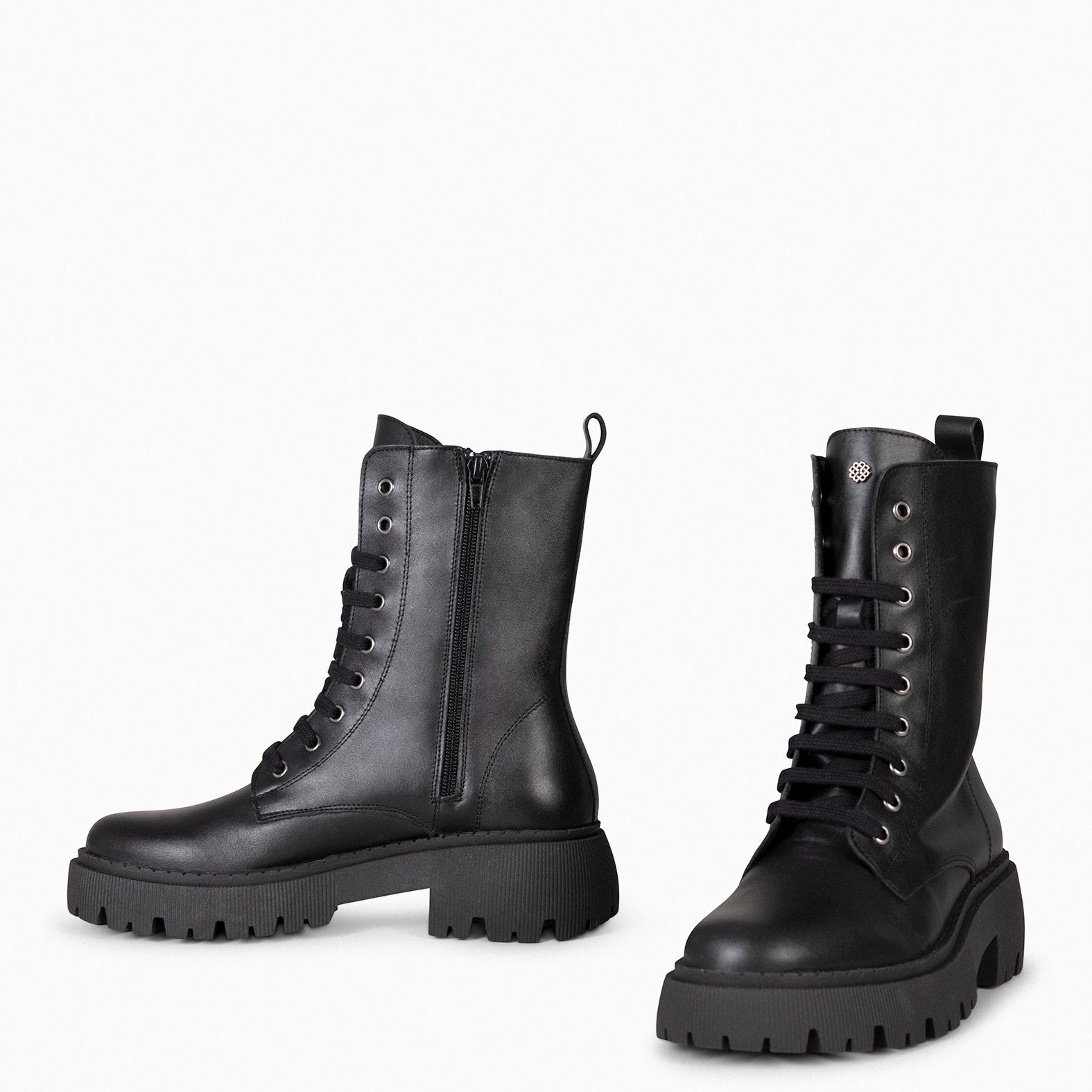 HALEN - Botas militares plataforma track NEGRO - miMaO ®
