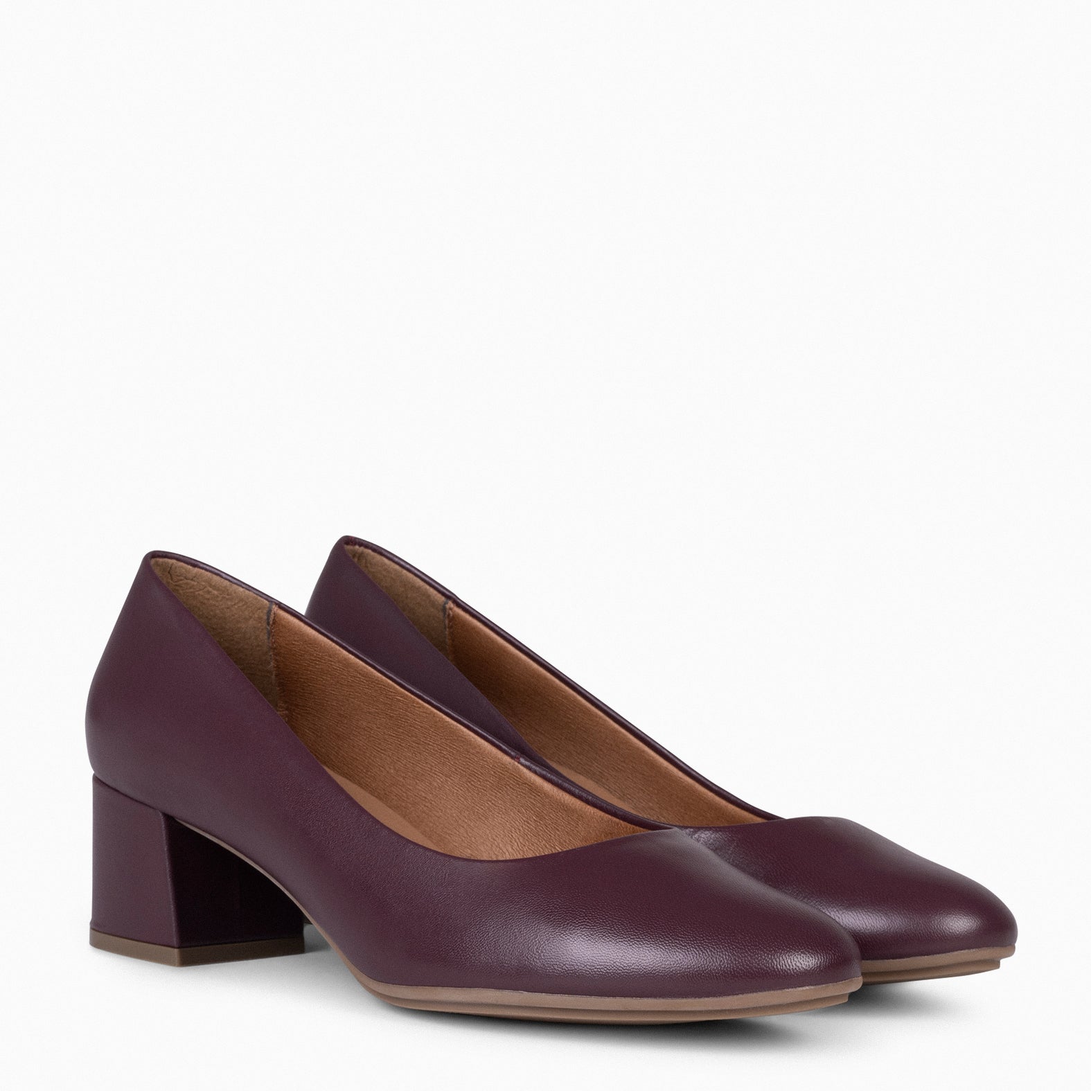 URBAN REDONDO SALON - Zapatos de tacón bajo de napa BURDEOS - miMaO ®