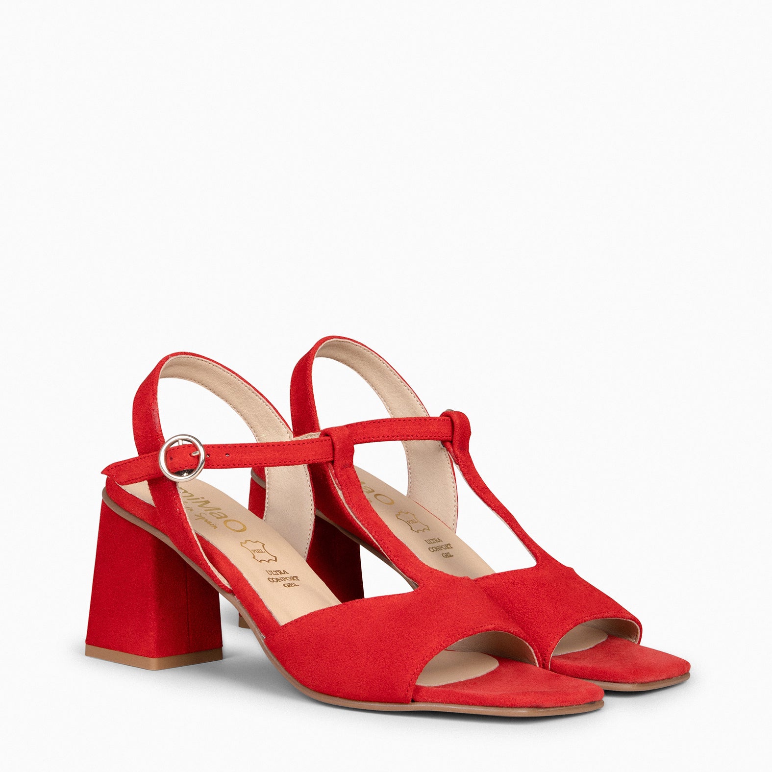 ITAKA - Sandalias de tacón alto ROJO - miMaO ®