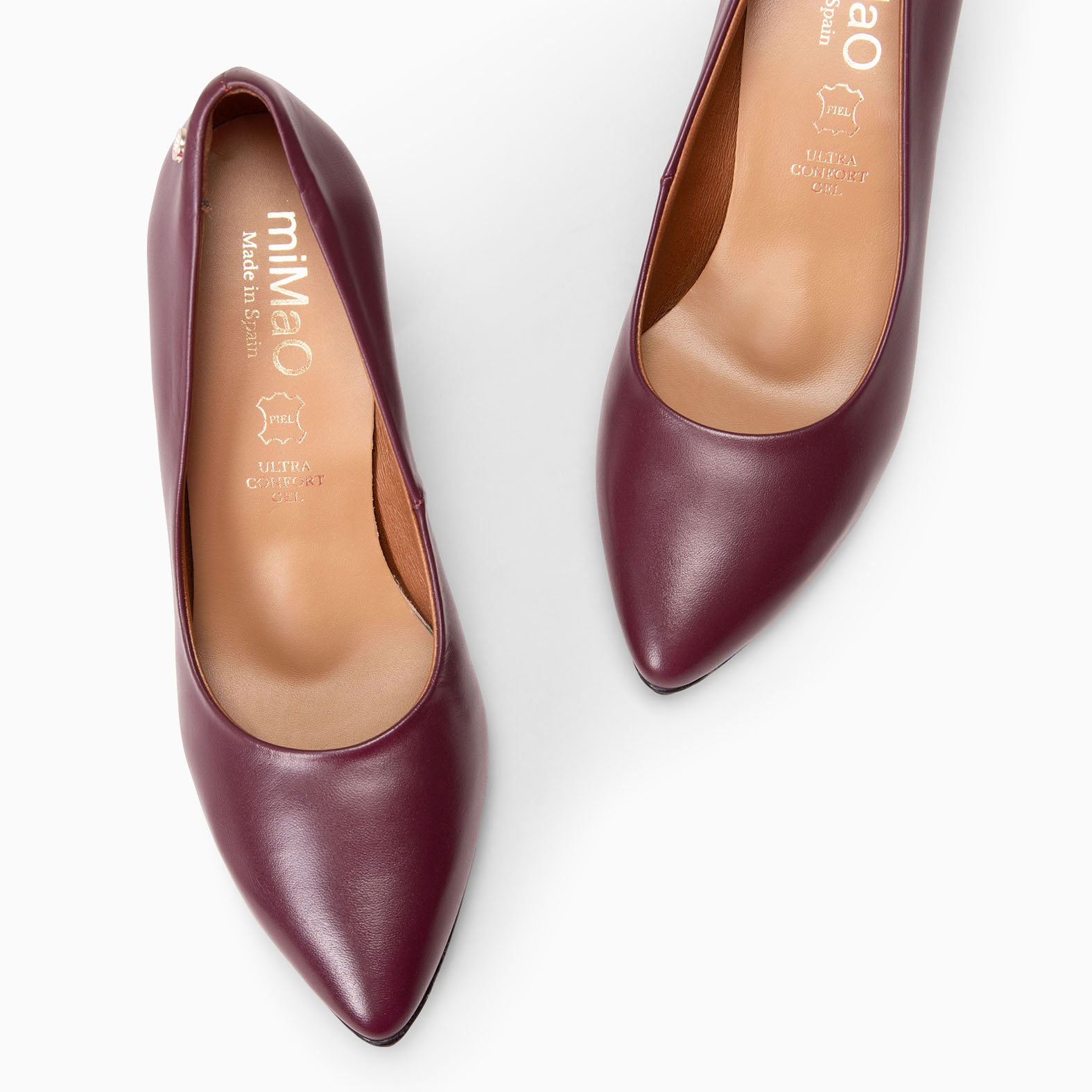 URBAN SALÓN - Zapatos de tacón alto de napa en BURDEOS - miMaO ®