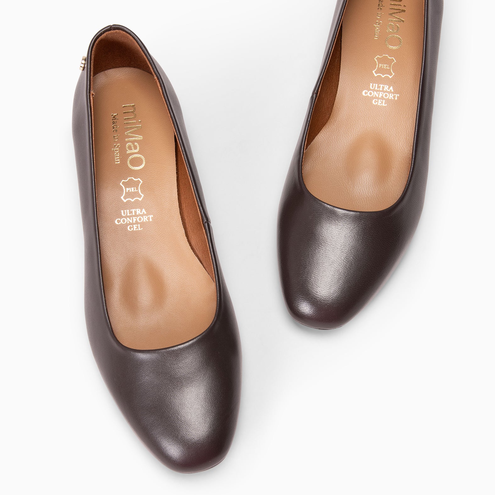 URBAN XS - Zapatos de tacón bajo MARRON - miMaO ®