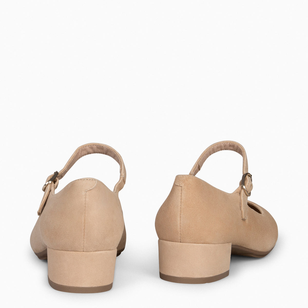 NORA – CAMEL Mary-Janes with low heel