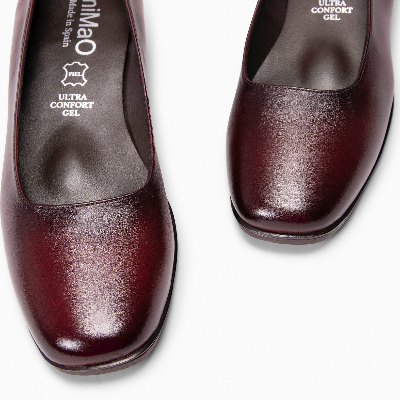 URBAN WIN - Zapato de punta cuadrada BURDEOS - miMaO ®