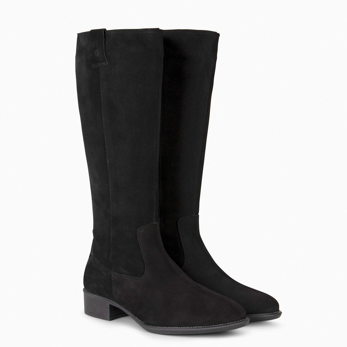 TEXAS - BLACK low heel boots