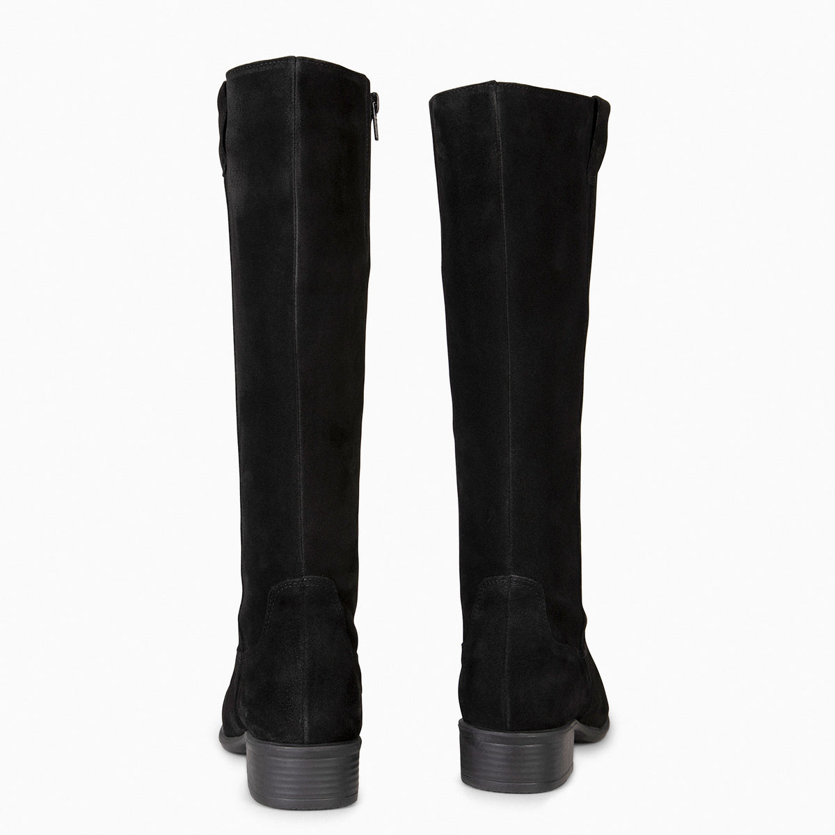 TEXAS - BLACK low heel boots