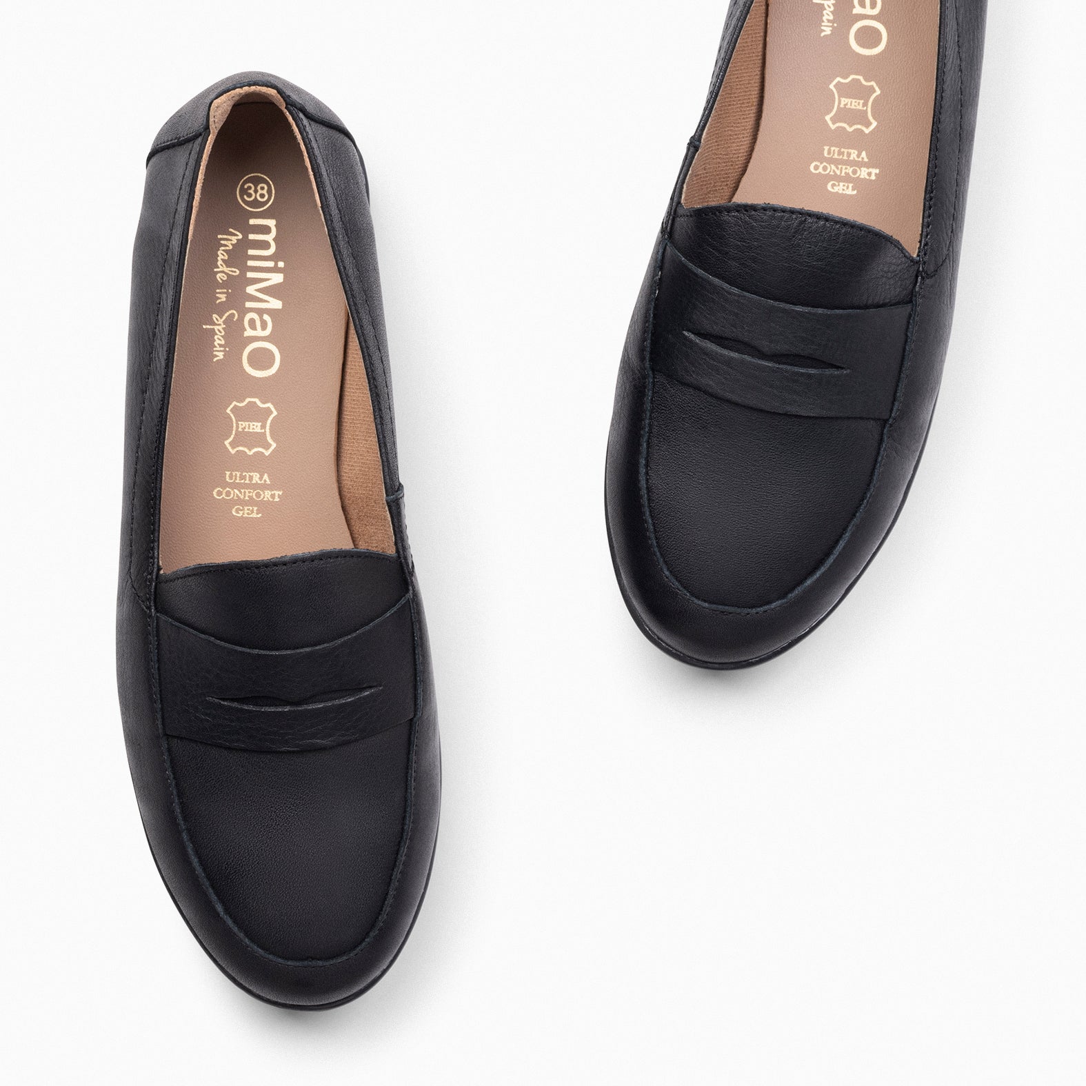 360 - Mocasines con antifaz NEGRO