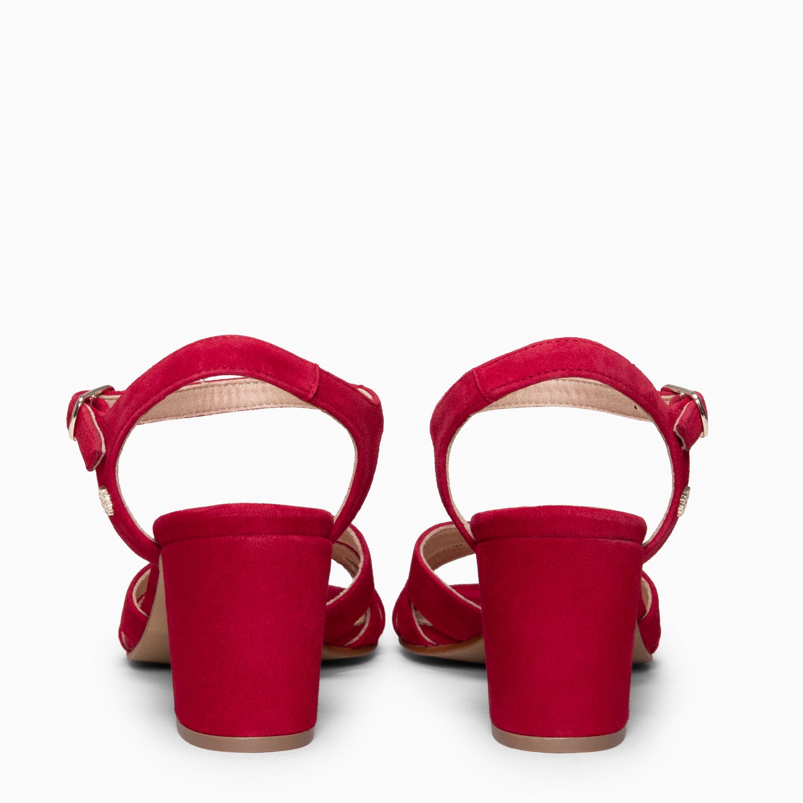 MUSA – Sandalias de Tacón ancho ROJO - miMaO ®
