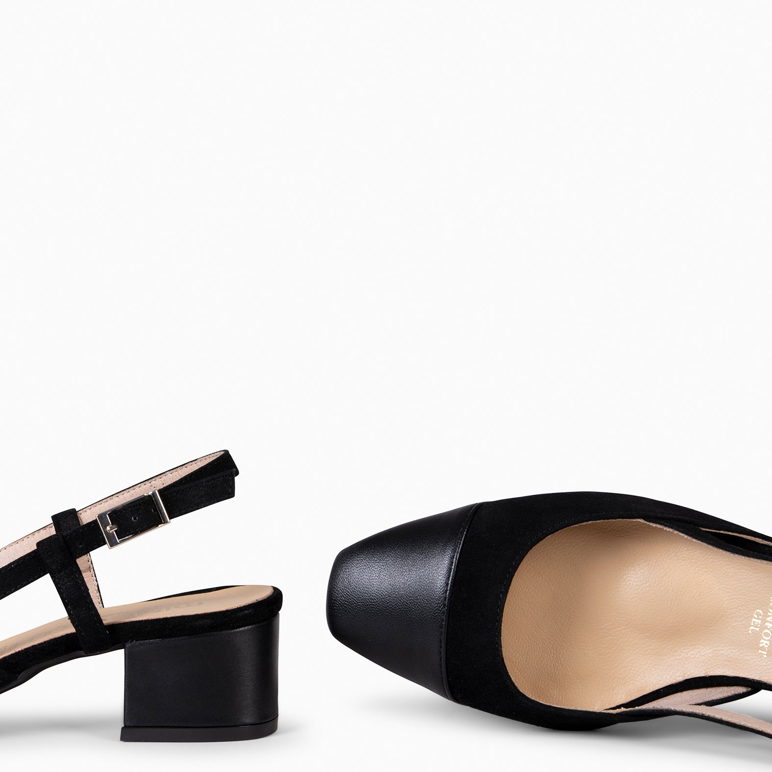 AUDREY - Zapatos destalonados con puntera NEGRO - miMaO ®
