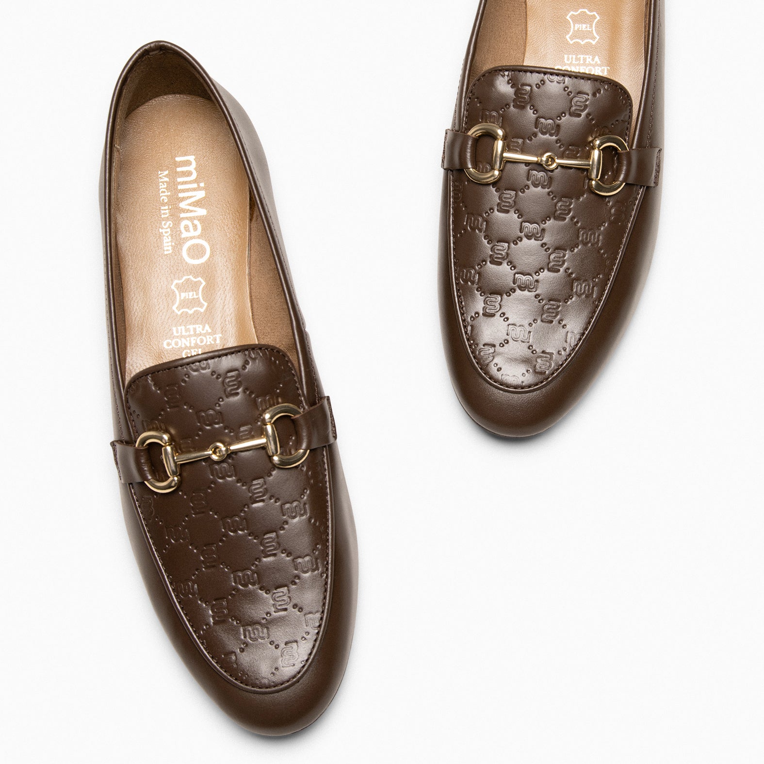 ELOISE - Mocassins en cuir MARRON