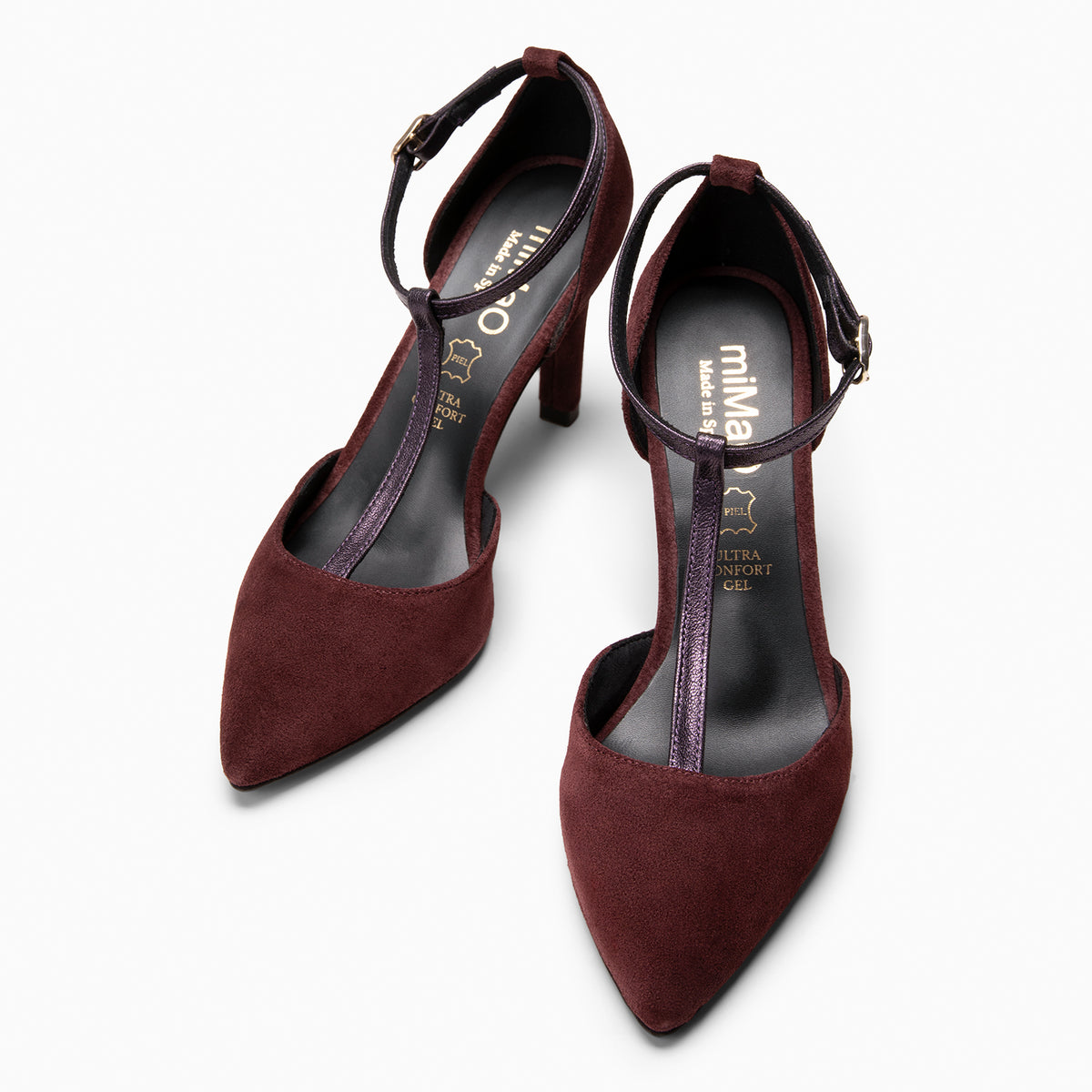 AMANDA - Zapatos de tacón alto BURDEOS