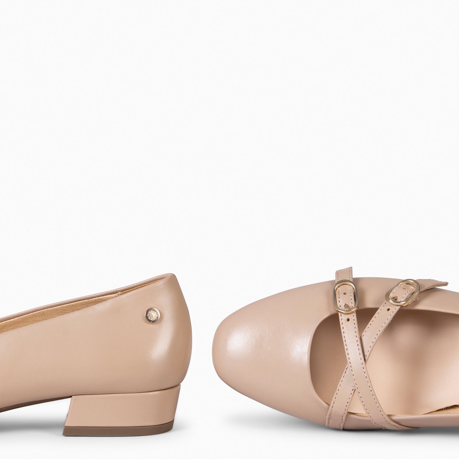 LINDA - MERCEDITA CON TIRAS CRUZADAS NUDE - miMaO ®