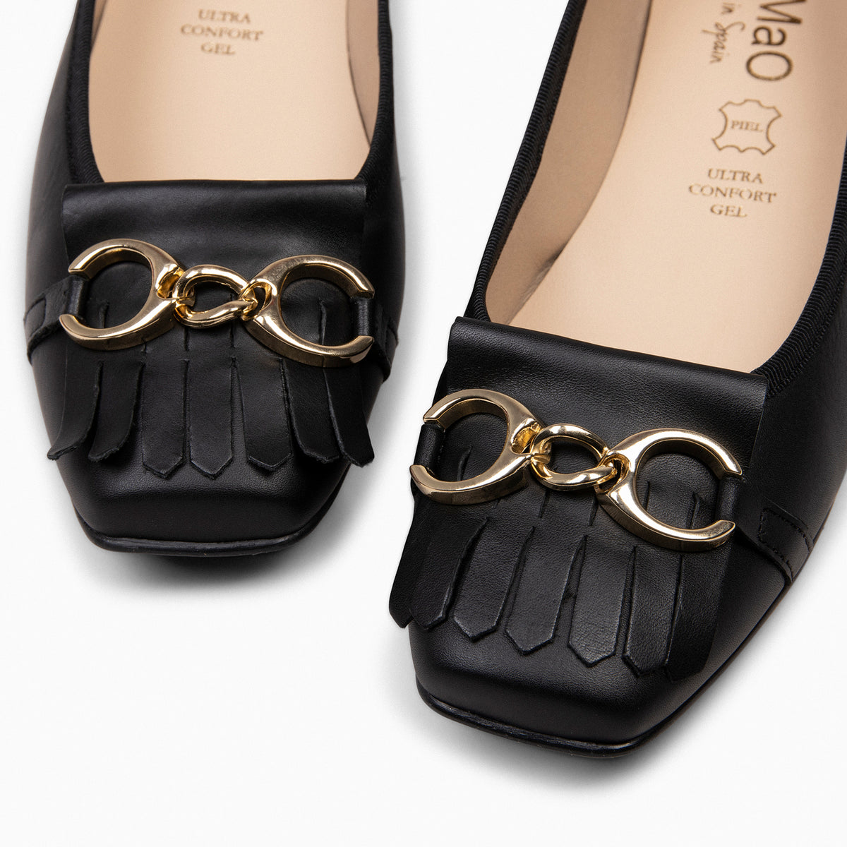 ZOY – BLACK SQUARE TOE BALLERINA