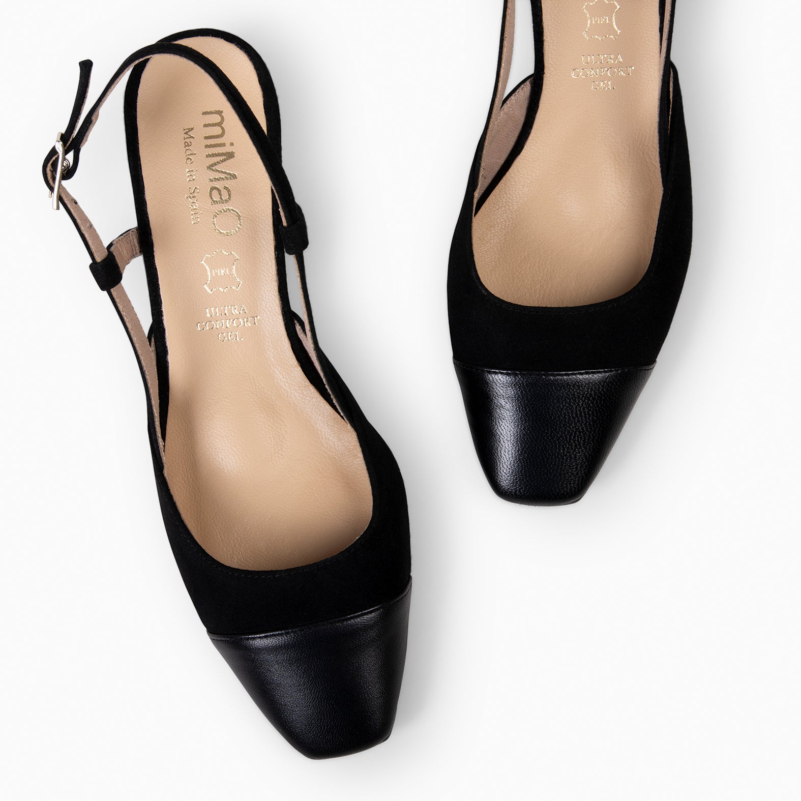 AUDREY - Zapatos destalonados con puntera NEGRO - miMaO ®