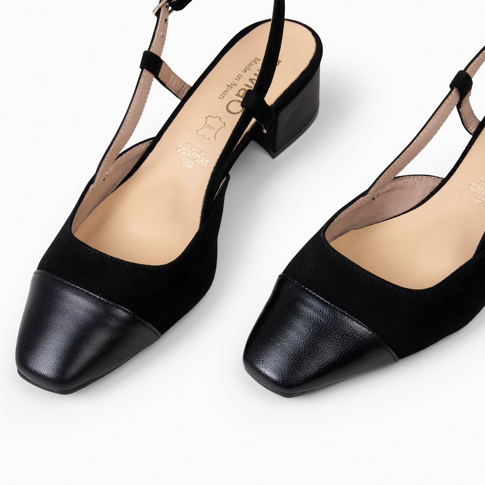 AUDREY - Zapatos destalonados con puntera NEGRO - miMaO ®