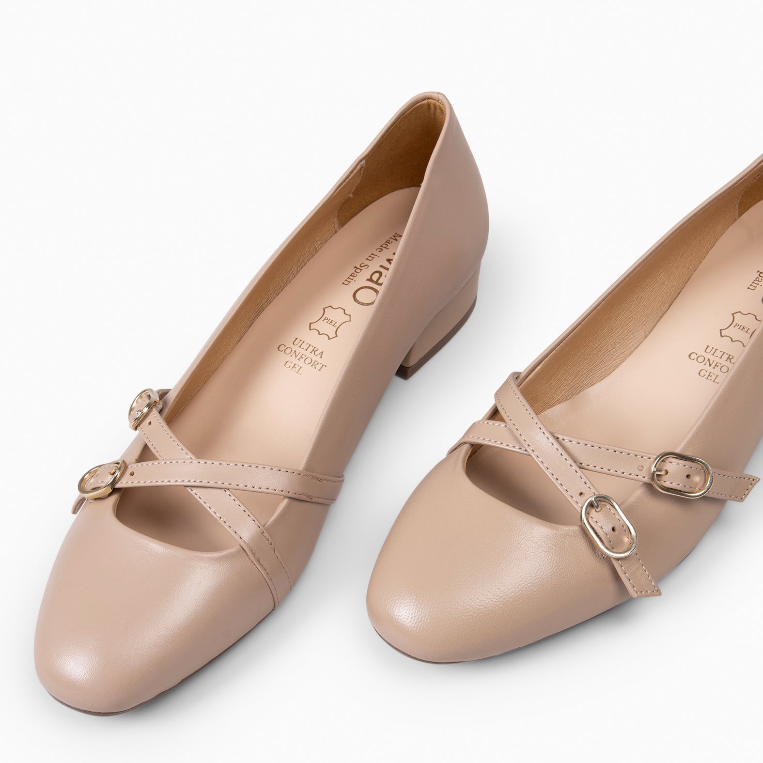 LINDA - MERCEDITA CON TIRAS CRUZADAS NUDE - miMaO ®