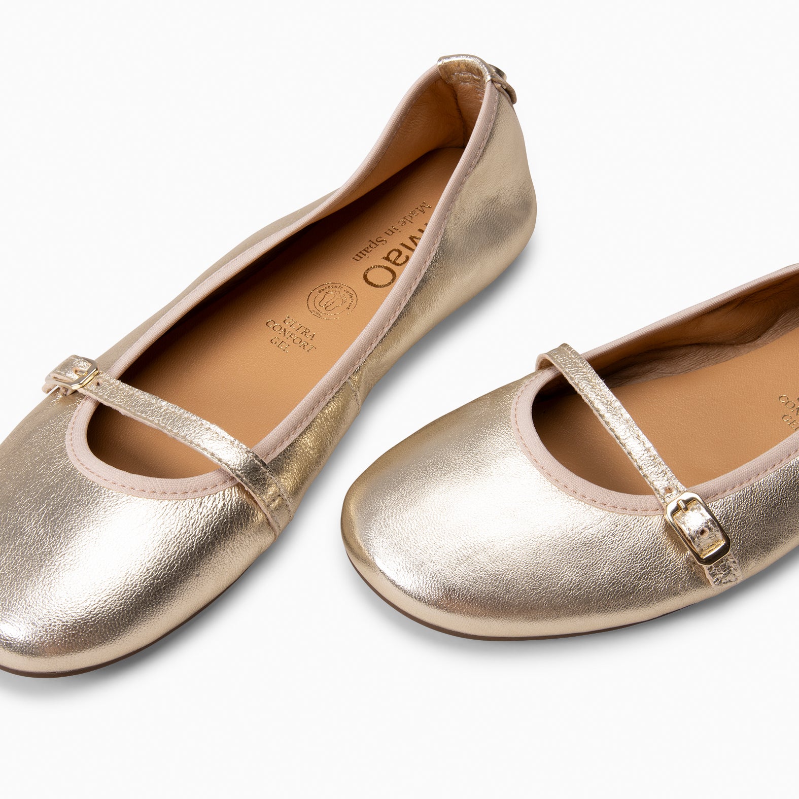 MANDY - BAILARINA PLANA BARESOFT PLATINO - miMaO ®