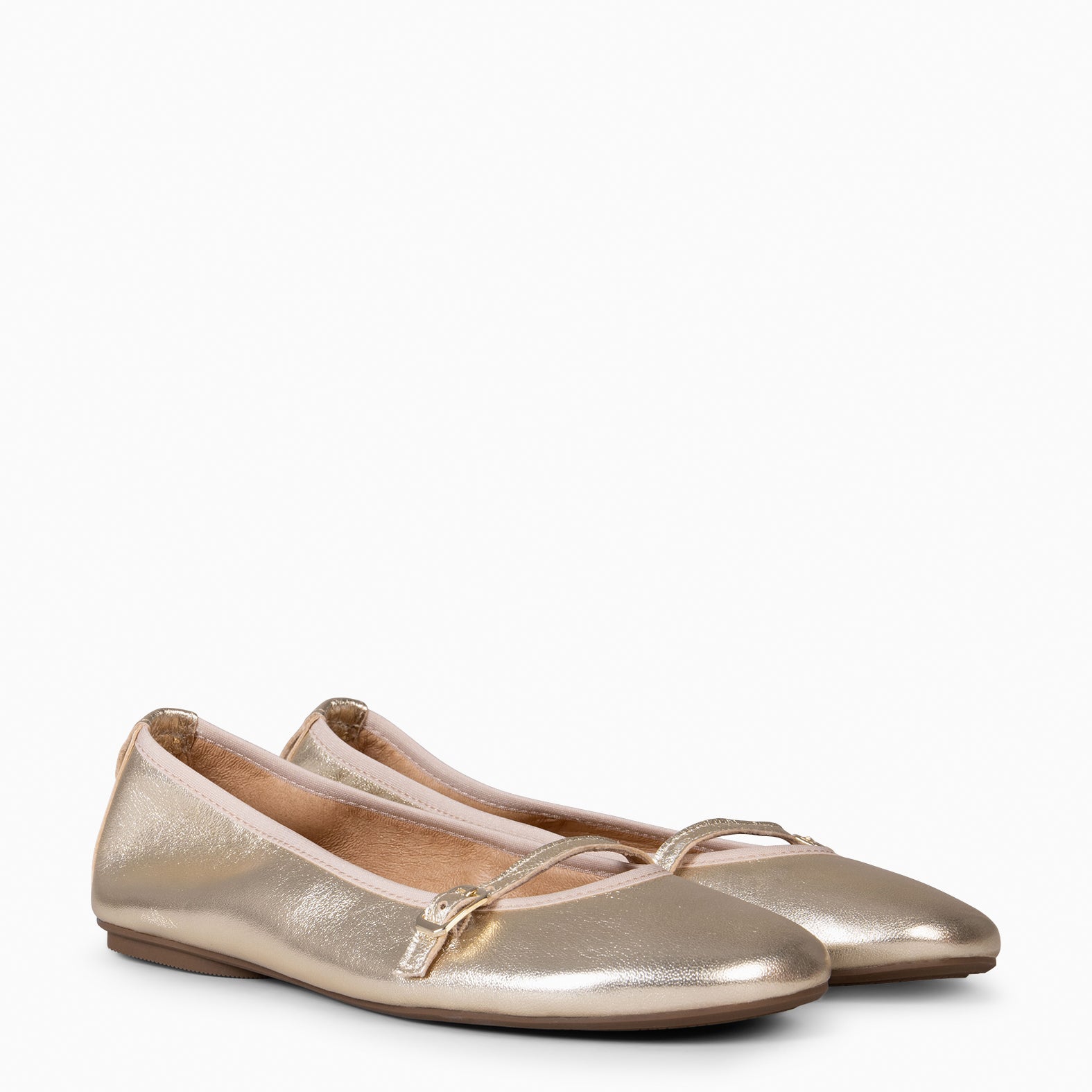 MANDY - BAILARINA PLANA BARESOFT PLATINO - miMaO ®