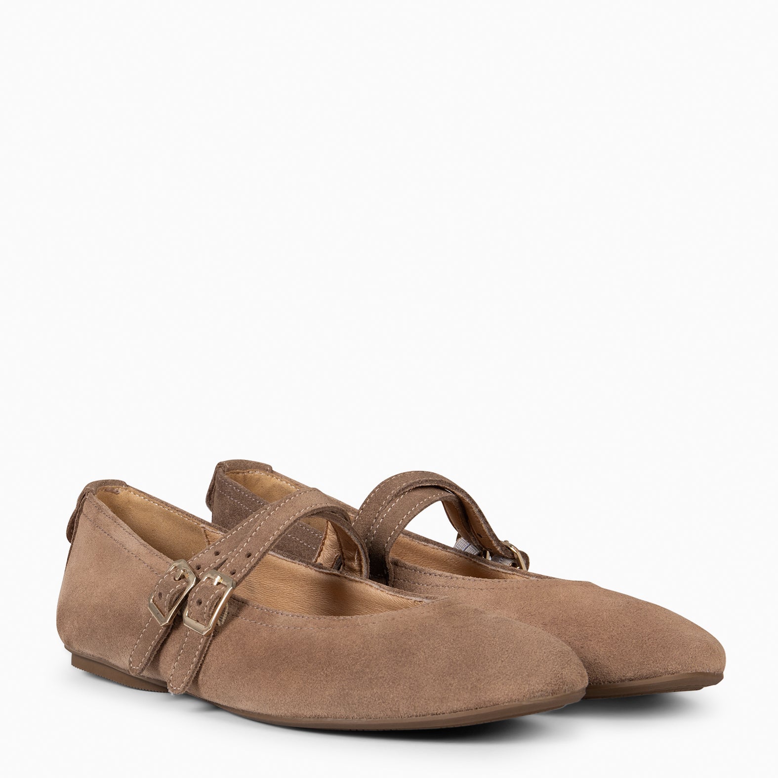 AMAPOLA - BAILARINA PLANA BARESOFT TAUPE - miMaO ®
