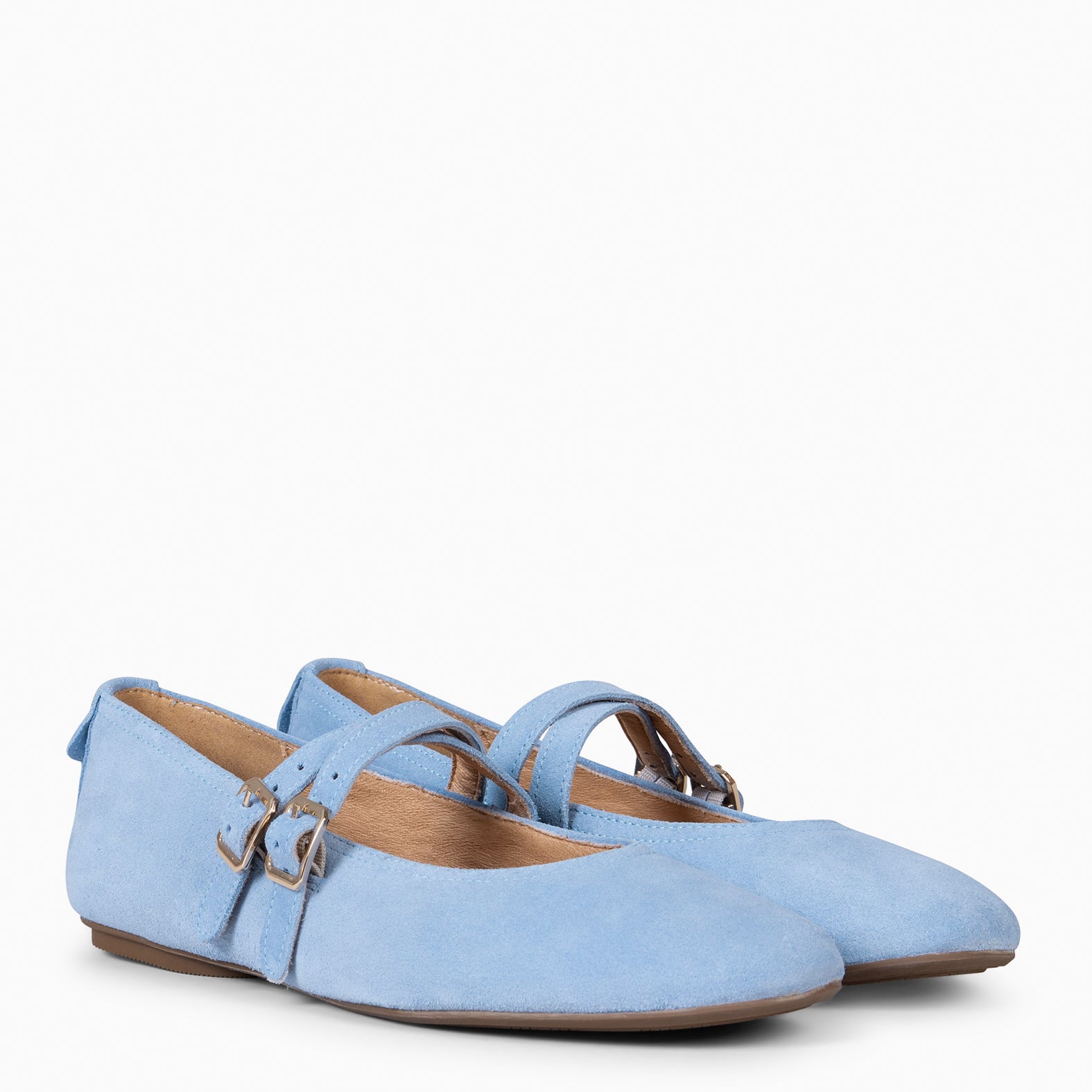 AMAPOLA - BAILARINA PLANA BARESOFT AZUL