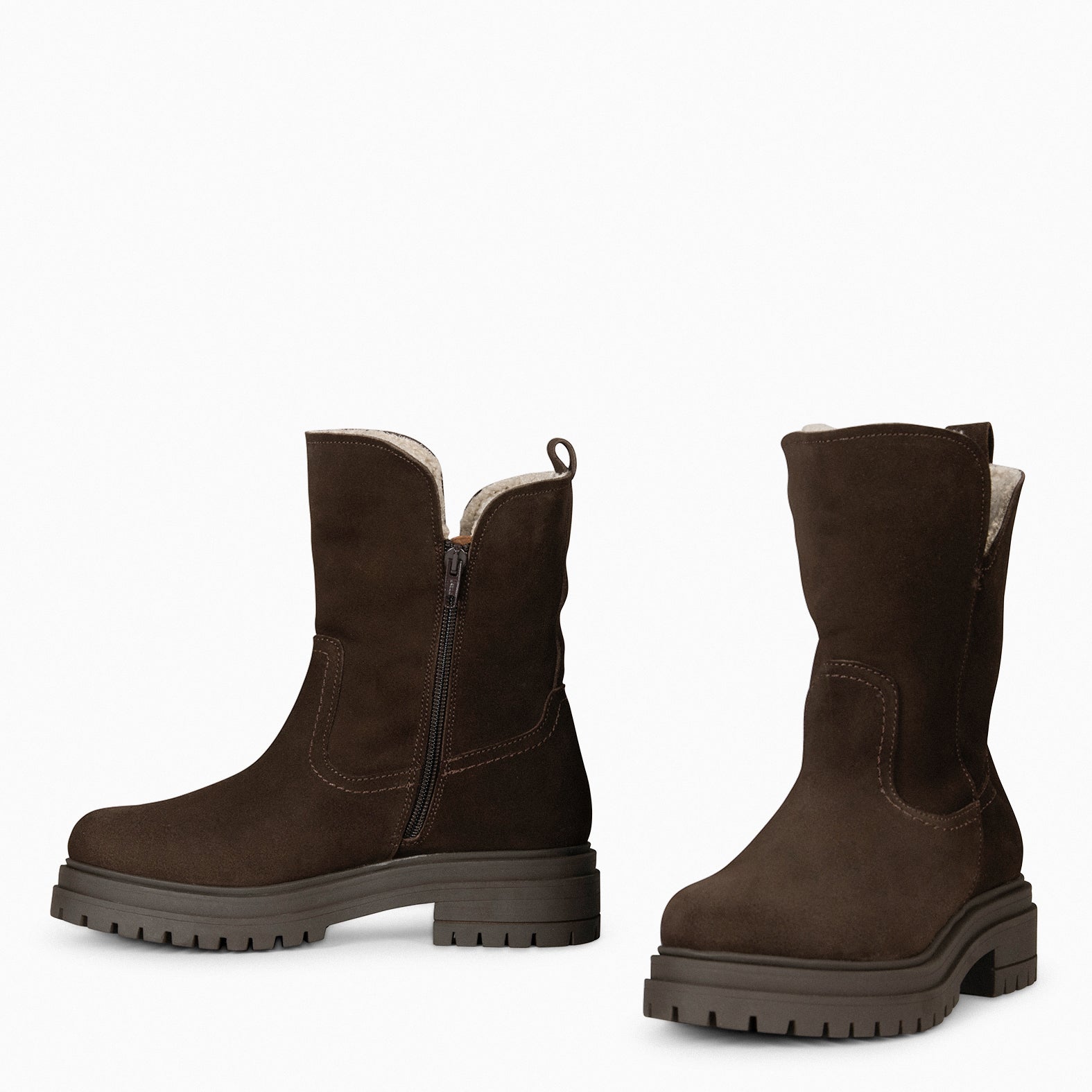 LAPONIA – Bottines Fourrées MARRON pour femme