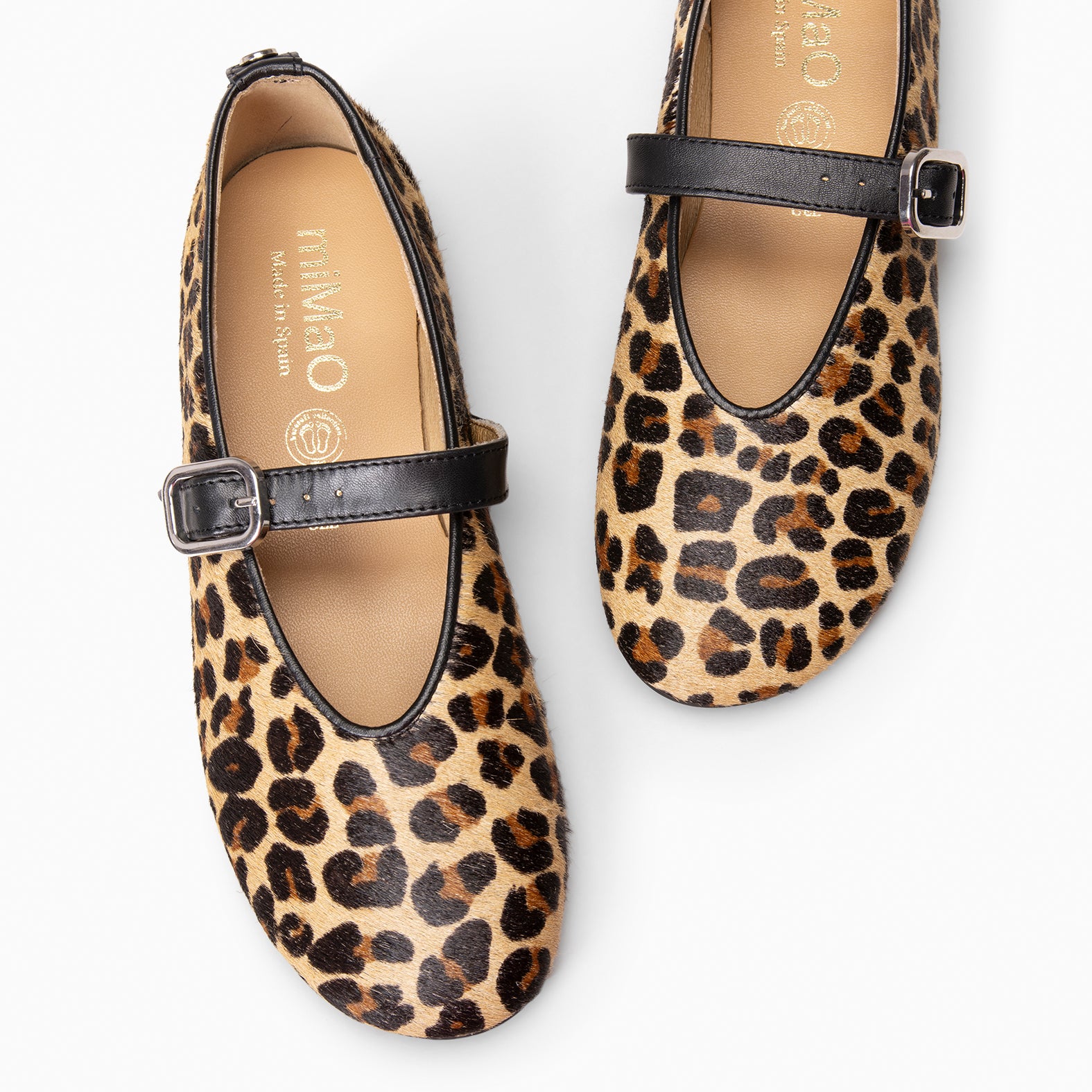 ALHELI - Merceditas con tira ajustable LEOPARDO - miMaO ®