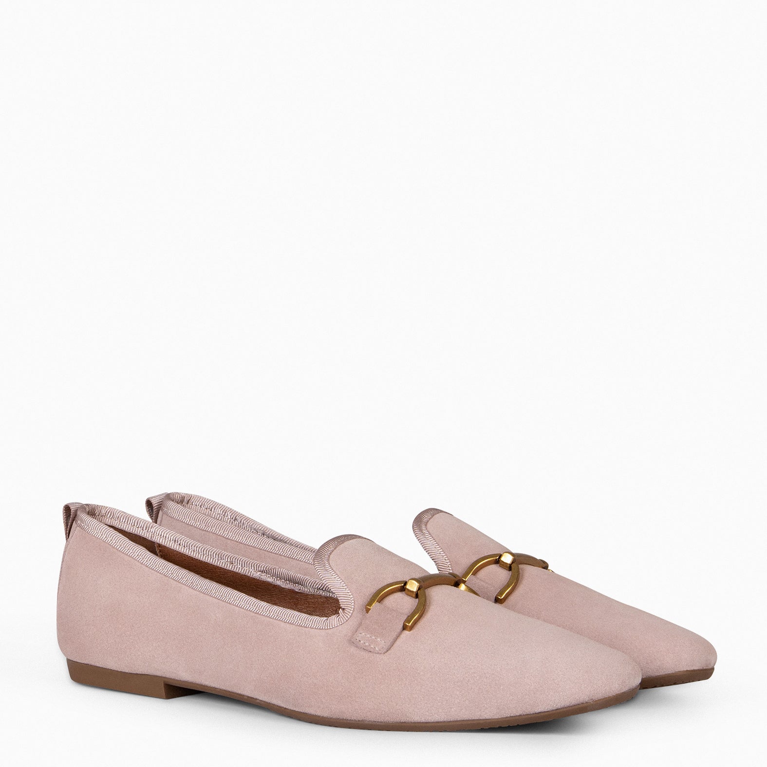 SLIPPER – Mocasines tacón bajo NUDE - miMaO ®