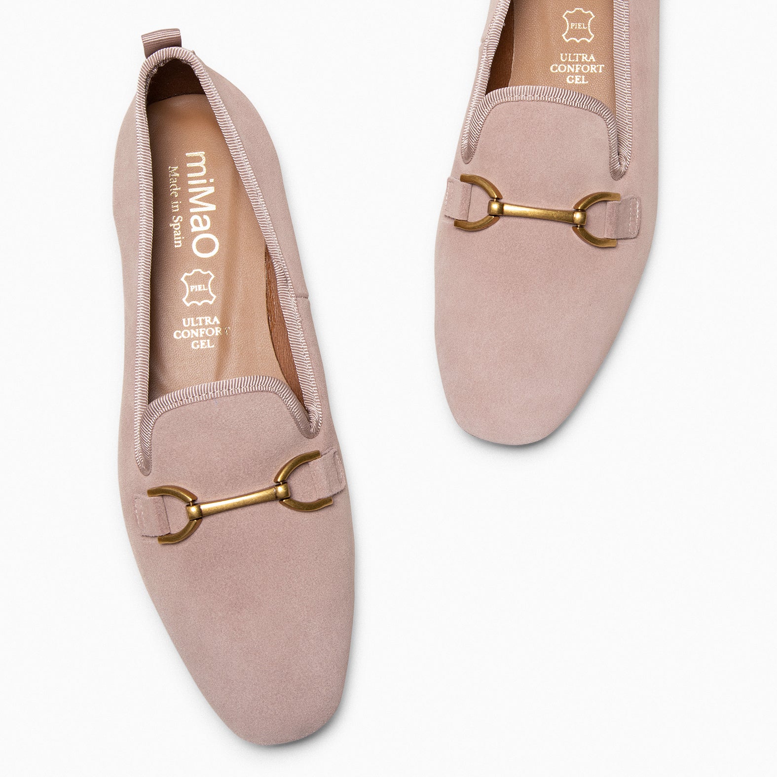 SLIPPER – Mocasines tacón bajo NUDE - miMaO ®