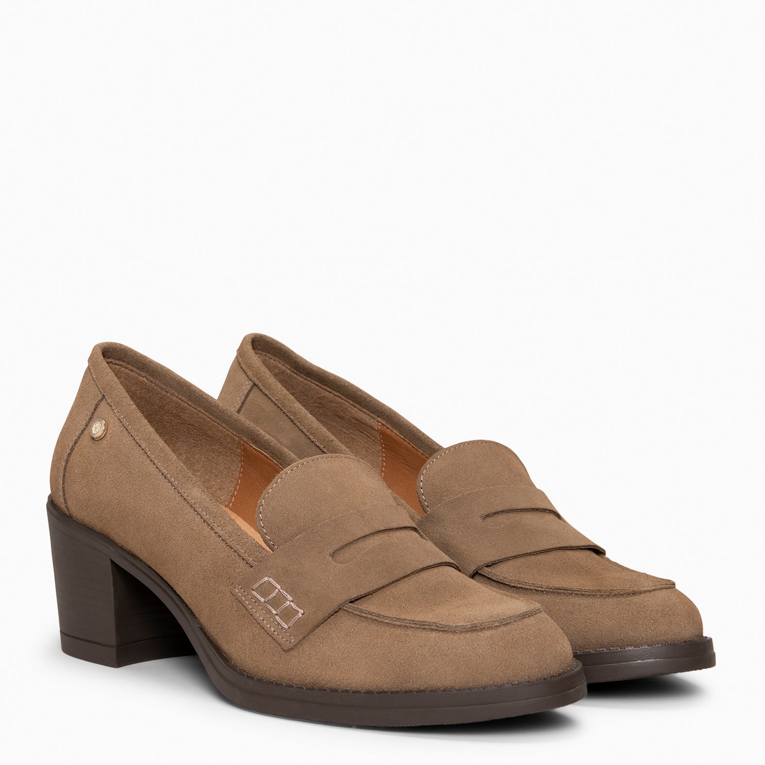 LATTÉ – Mocasín con tacón TAUPE - miMaO ®