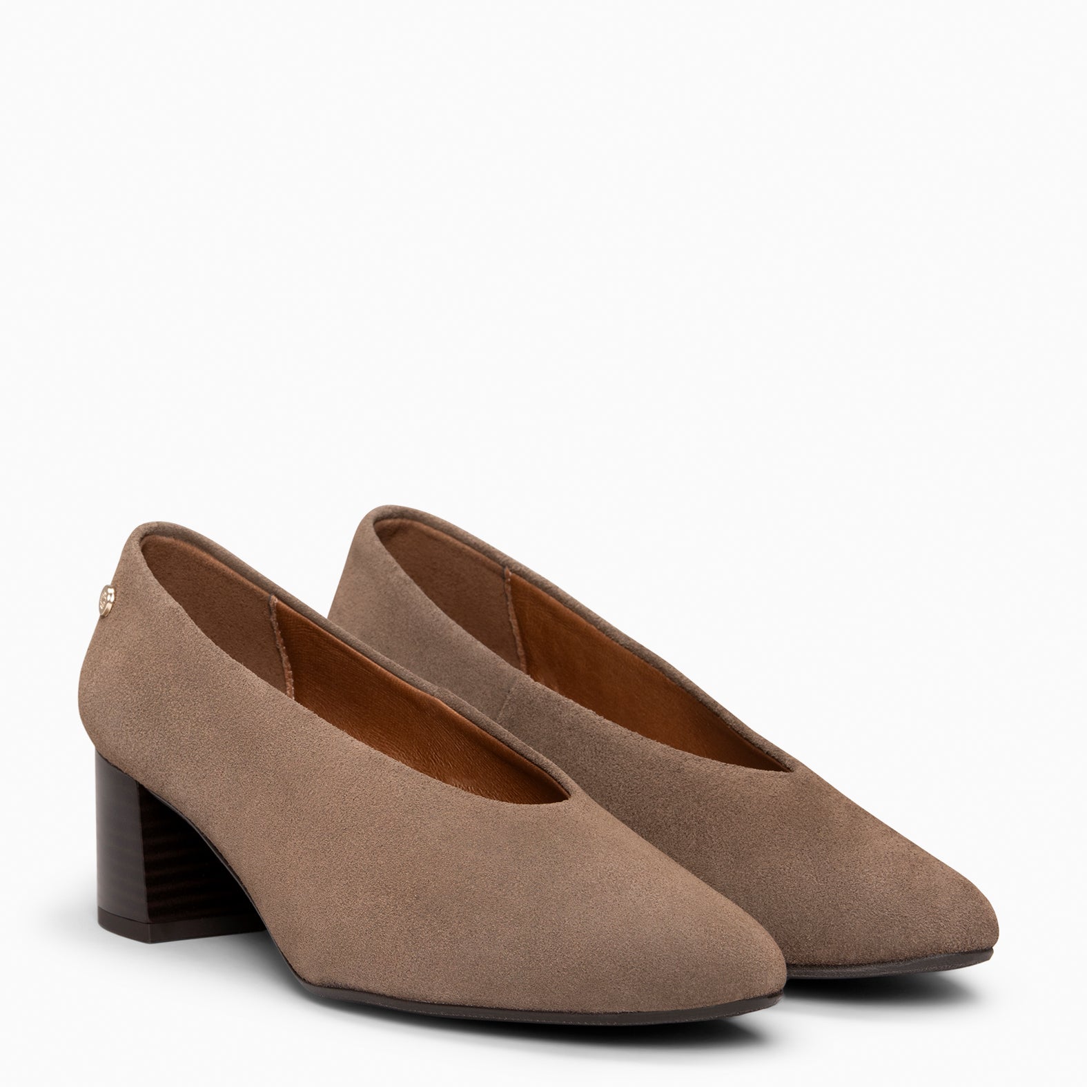 URBAN STYLE - Zapatos de tacón ancho TAUPE - miMaO ®