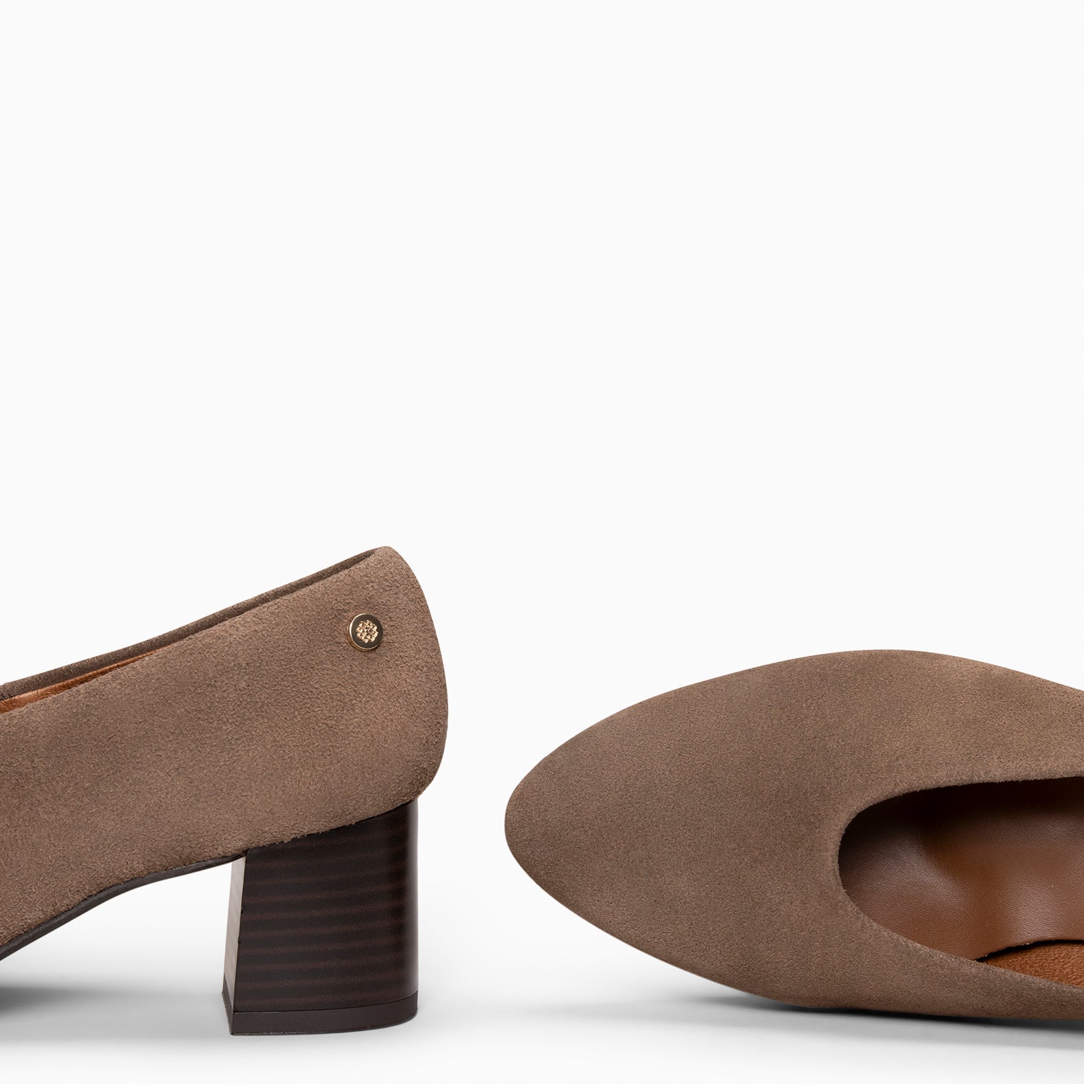 URBAN STYLE - Zapatos de tacón ancho TAUPE - miMaO ®