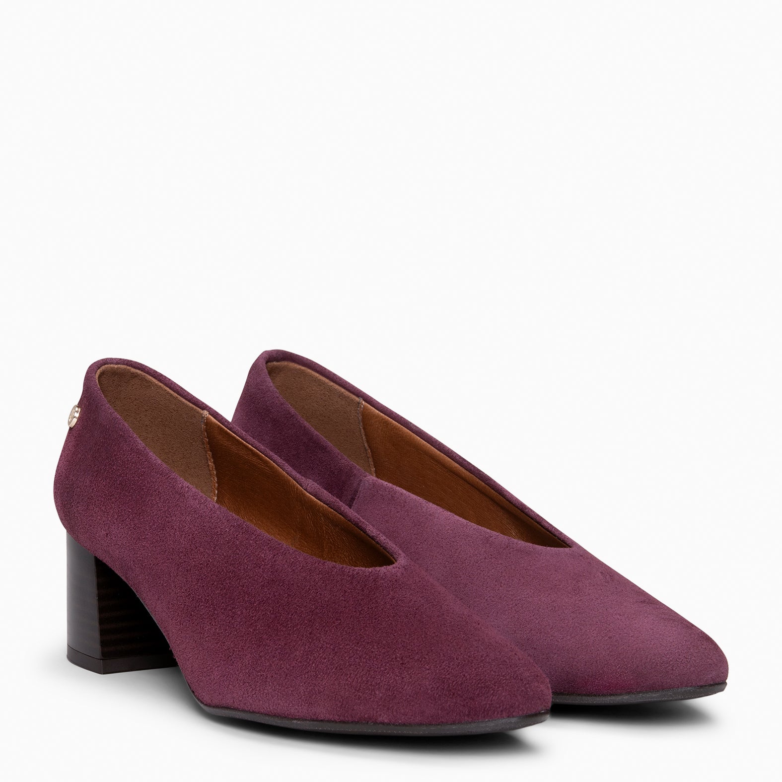URBAN STYLE - Zapatos de tacón ancho BURDEOS - miMaO ®